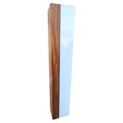 Mid Century Vladimir Kagan Zebra Wood & Lucite Floor Lamp c1965 with Provenance