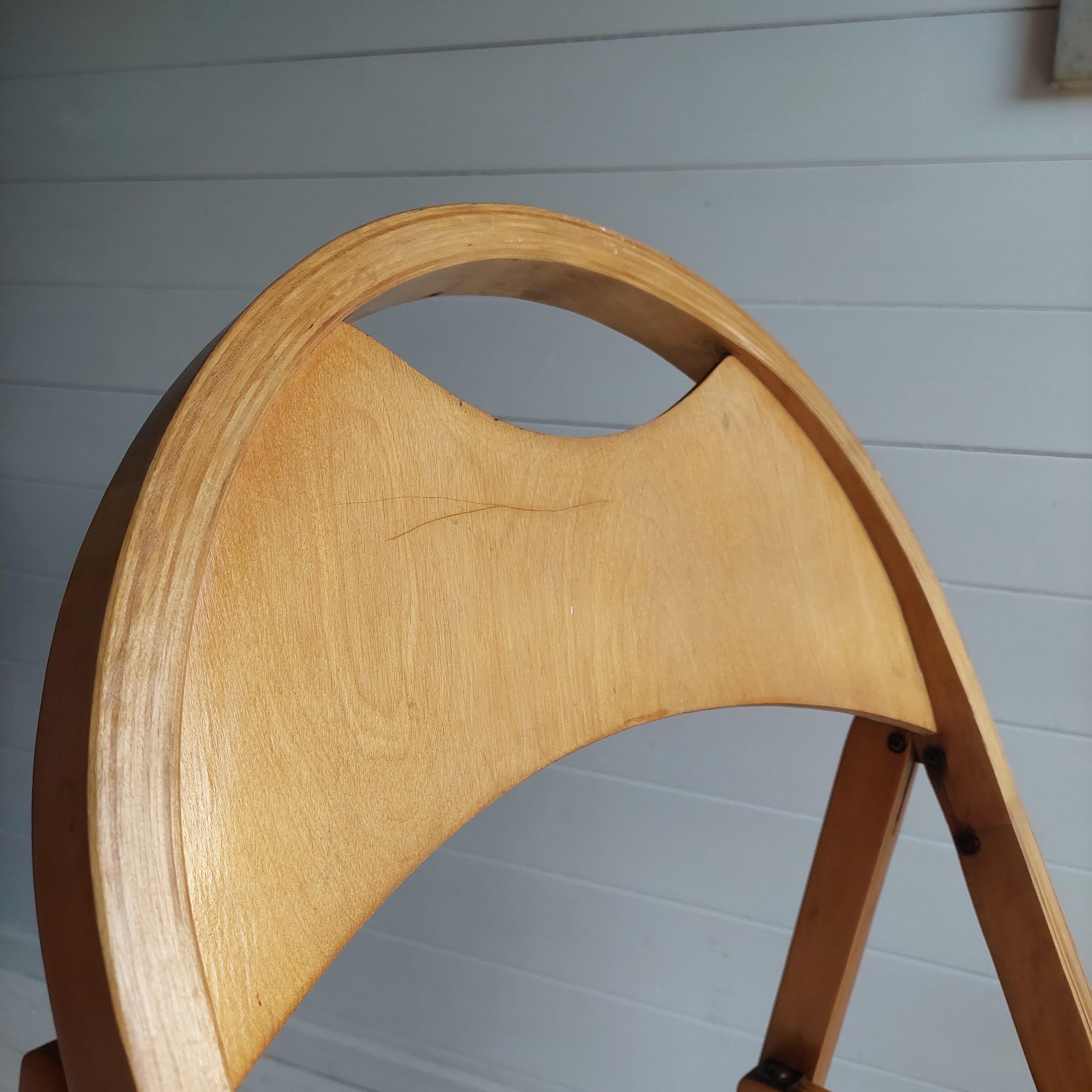 Mid Century Vntg 1950s Thonet French Folding Chair for Otk Set of 2 3