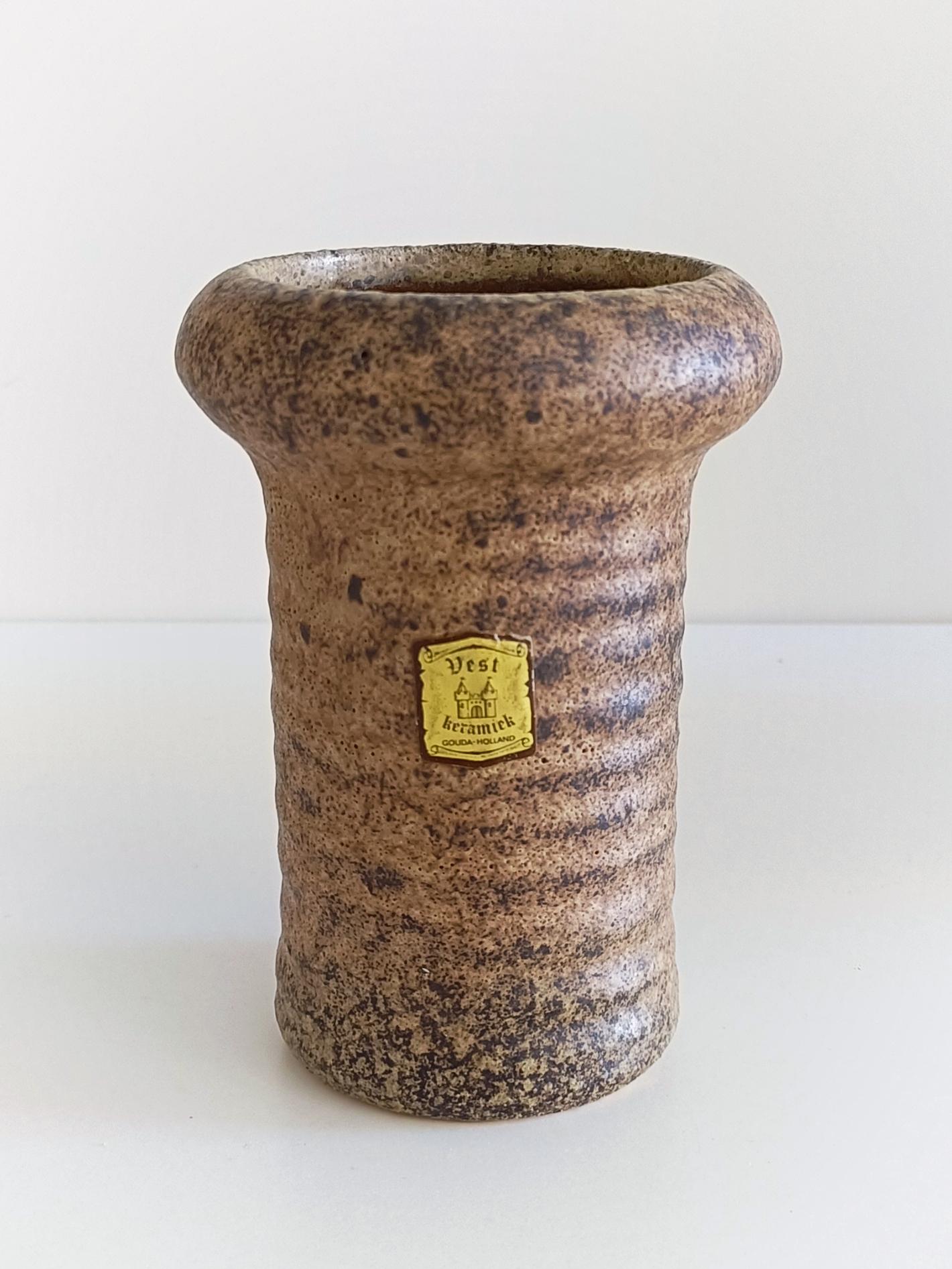 Mid Century Wabi-Sabi Stil Hand Made Keramik Set von Marius Van Woerden, 1960er Jahre im Angebot 5