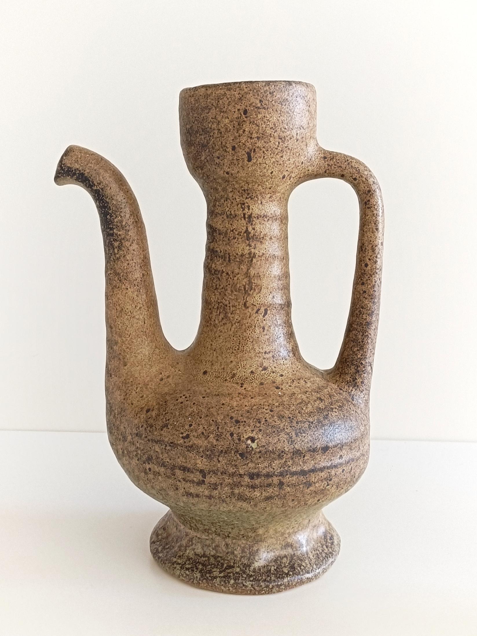 Mid Century Wabi-Sabi Stil Hand Made Keramik Set von Marius Van Woerden, 1960er Jahre (20. Jahrhundert) im Angebot
