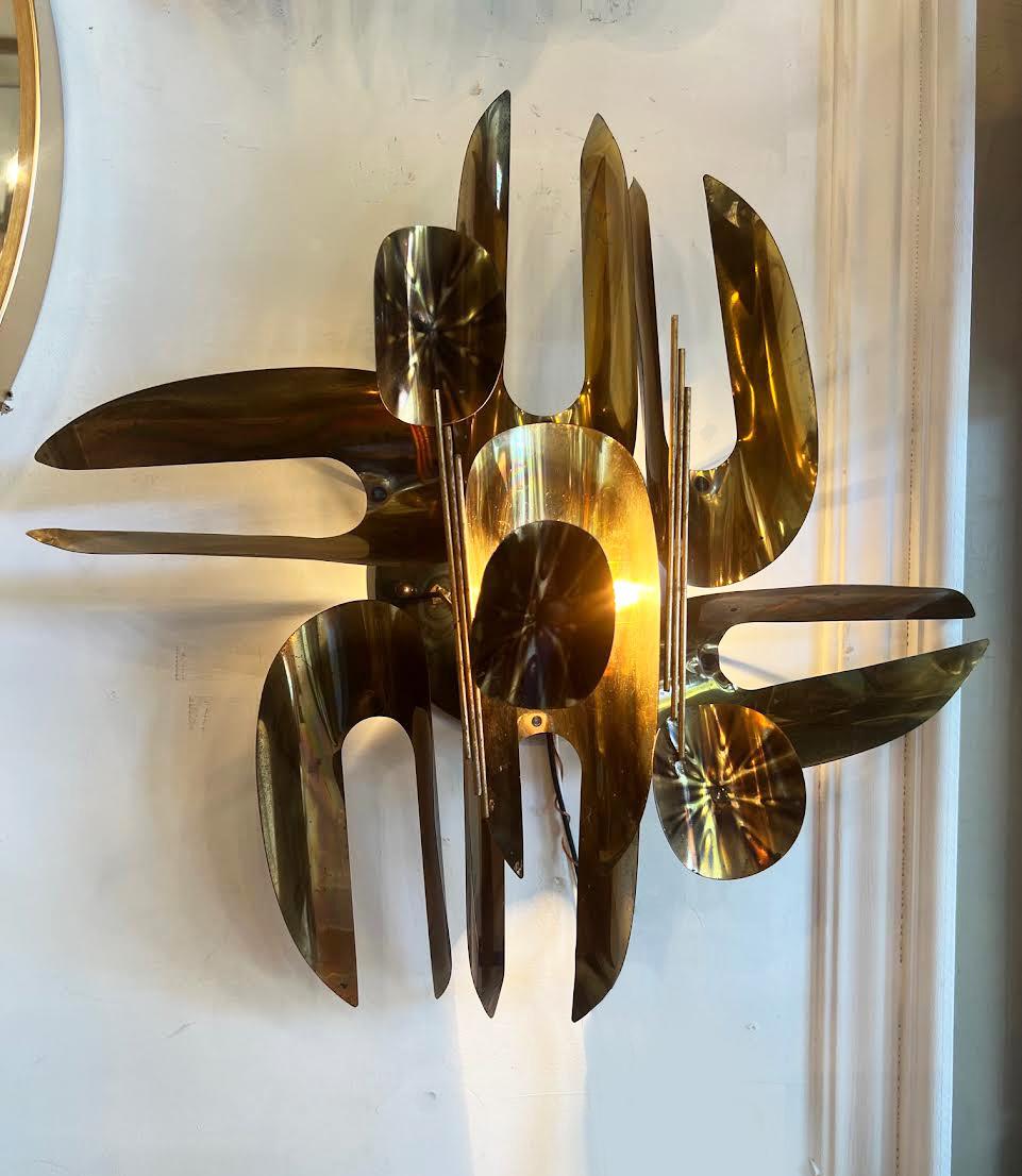 Mid-Century Wall Art Lights Converted to Hardwired Wall Lights In Good Condition In Berkeley, CA