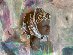 Mid-Century 3D Wall Sculpture Woman Portrait by Cortendorf, 1955