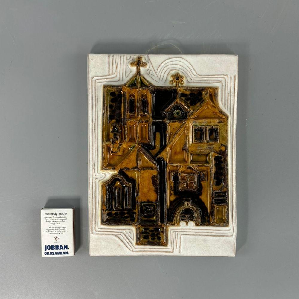 Mid-century wall ceramic - Szentendre - by Urban Terez For Sale 2