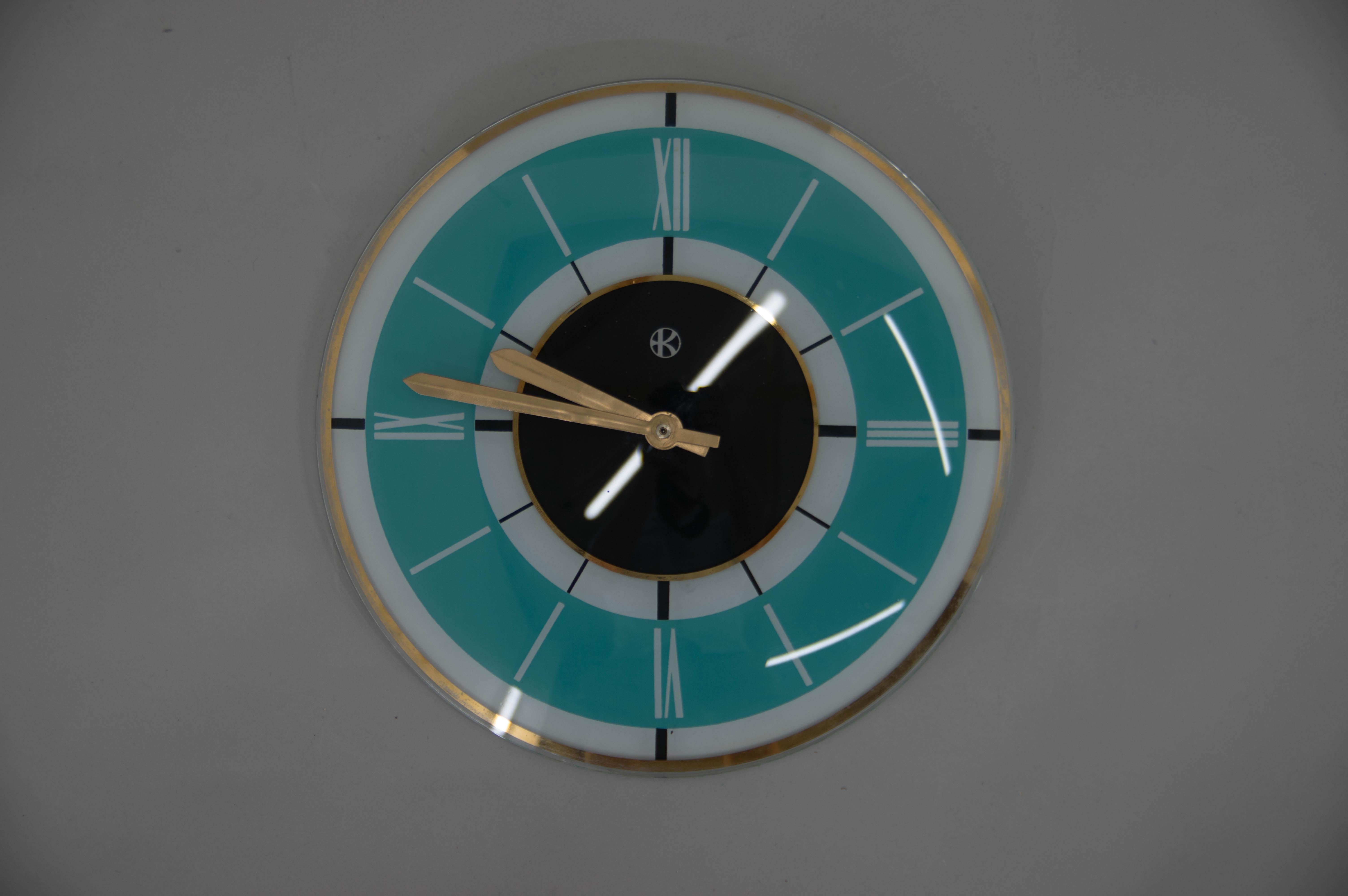 mid century wall clock