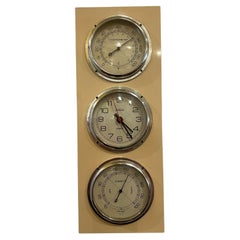 Mid Century Wall Clock Weather Station by Sumbeam Atomic Space Age