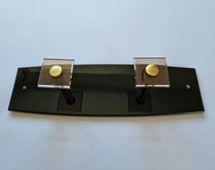 Mid Century Wall Coat Rack, Hooks, Italy, 1960s