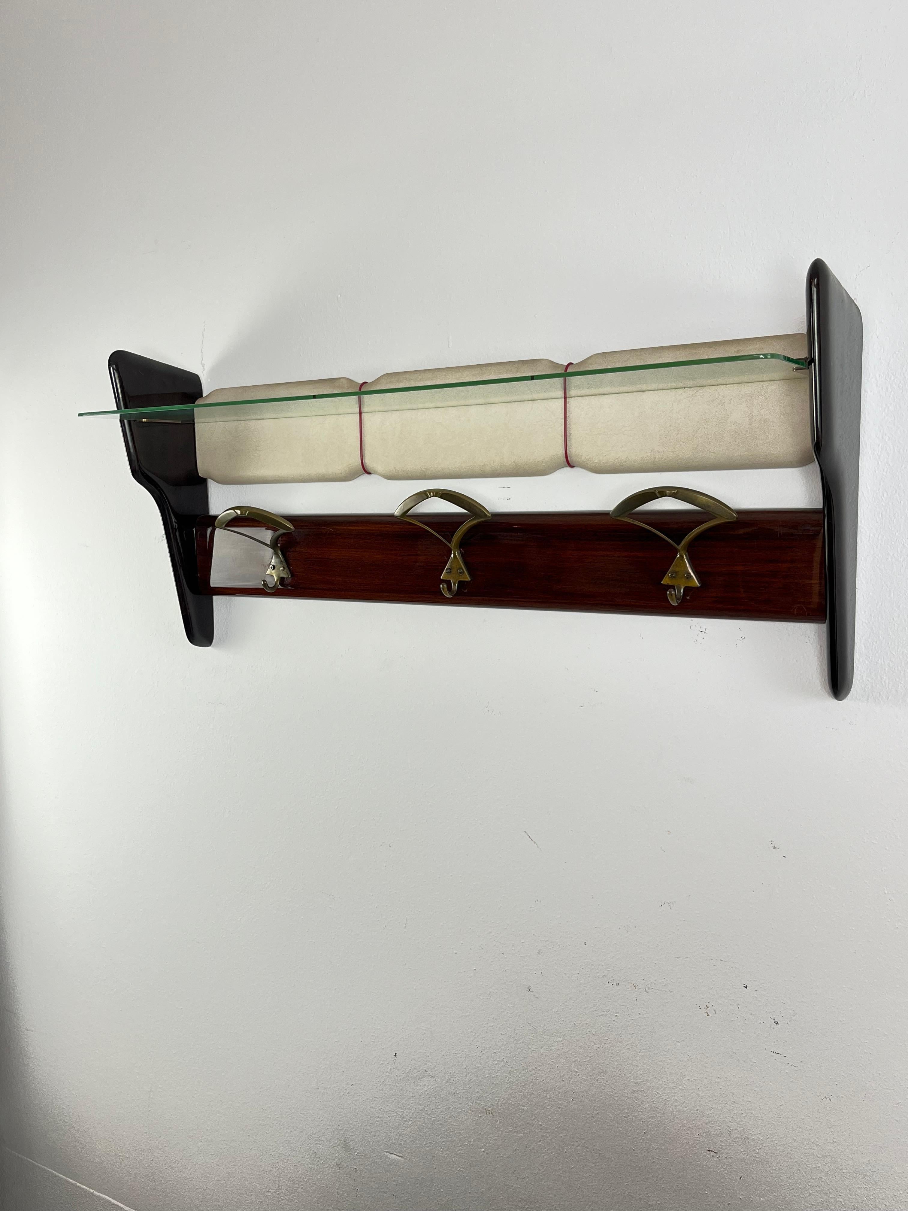 Mid-20th Century Mid-Century Wall Hanger Attributed to Ico Parisi 1960s Italian Design For Sale