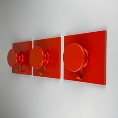 Mid-century wall hangers Space Age, Italy, 1980s, Set of 3