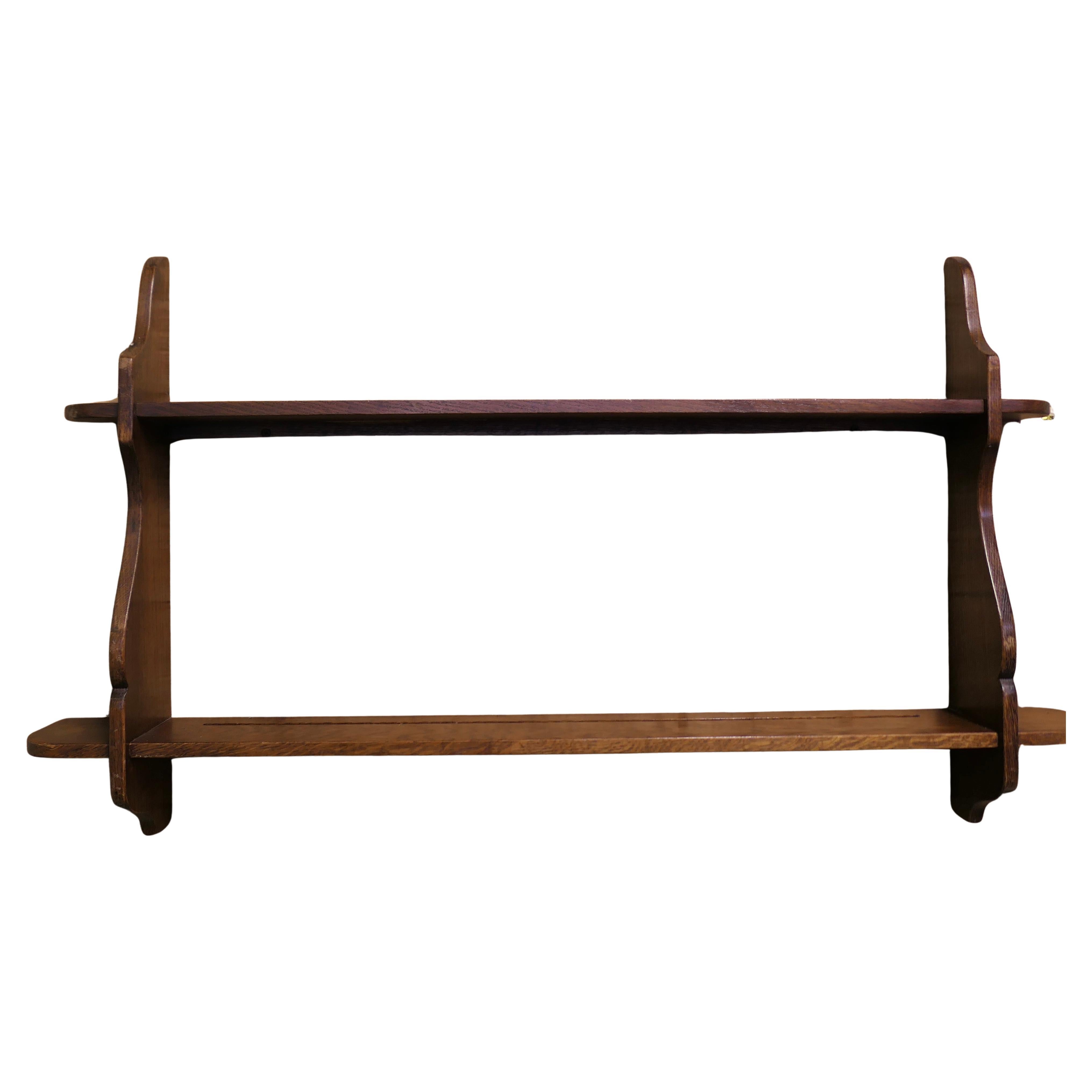 Mid Century Wall Hanging Shelves This charming little shelf unit is made in elm