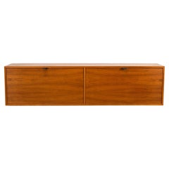 Mid-Century Wall-Hanging Walnut Sideboard by Knoll international, 1960s