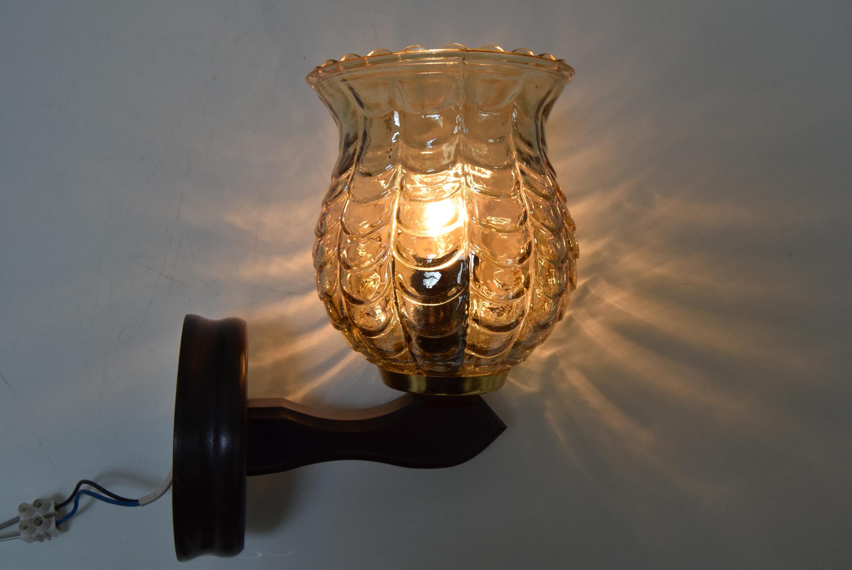 Late 20th Century Mid-century Wall Lamp, 1970's.  For Sale