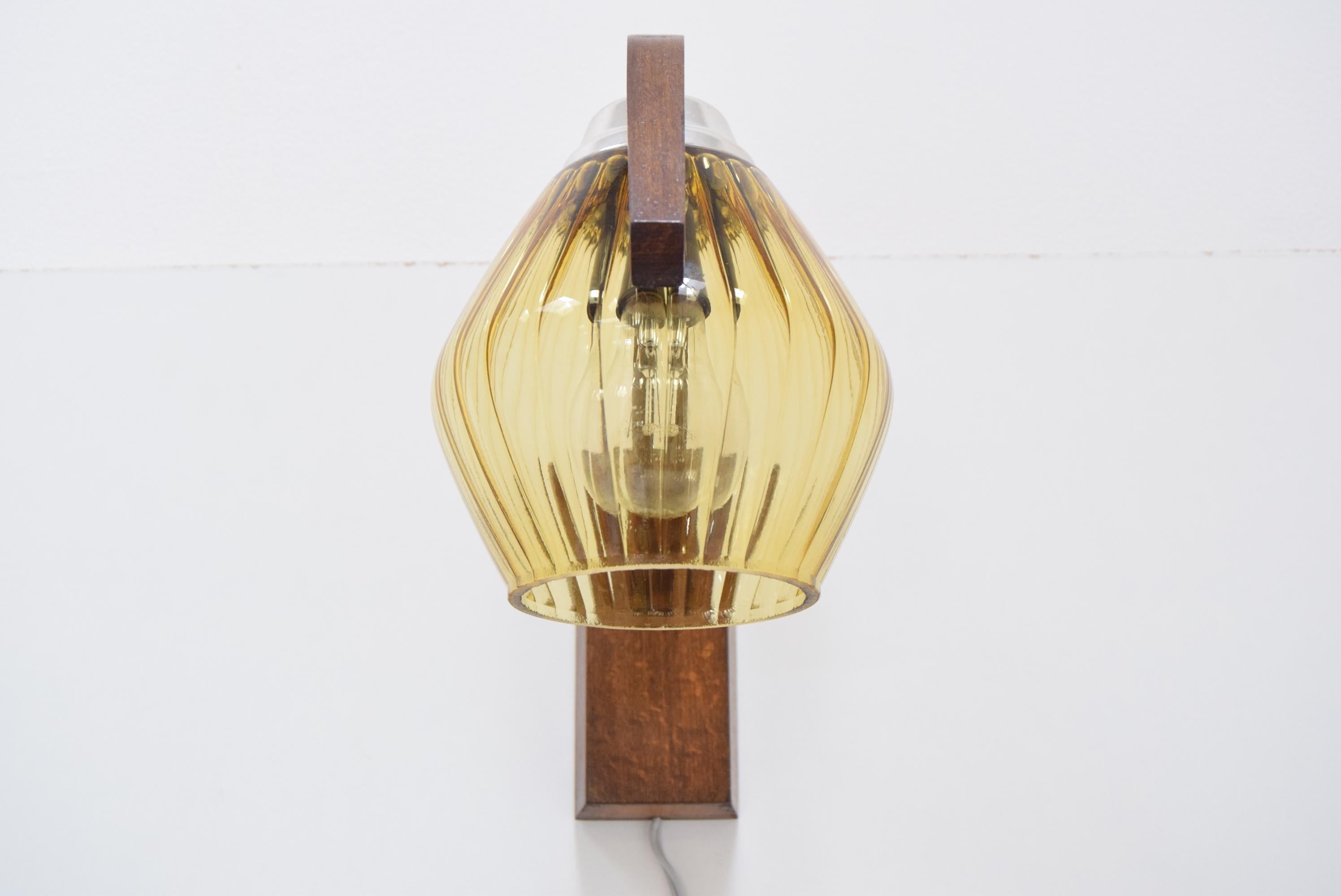 Mid-Century Modern Mid-Century Wall Lamp by Drevo Humpolec, 1960’s