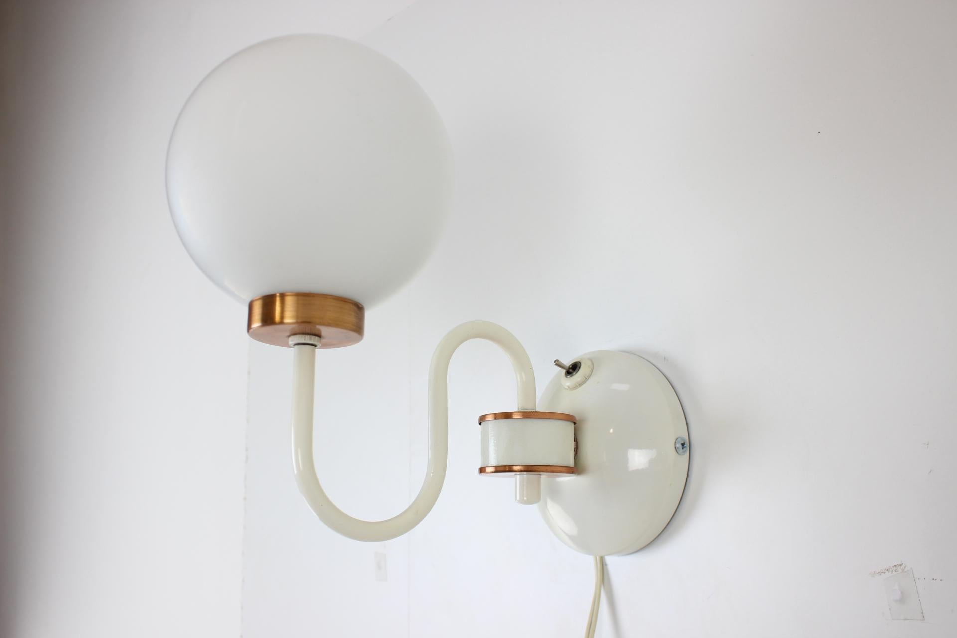 Czech Mid-Century Wall Lamp by Drukov, 1970’s For Sale