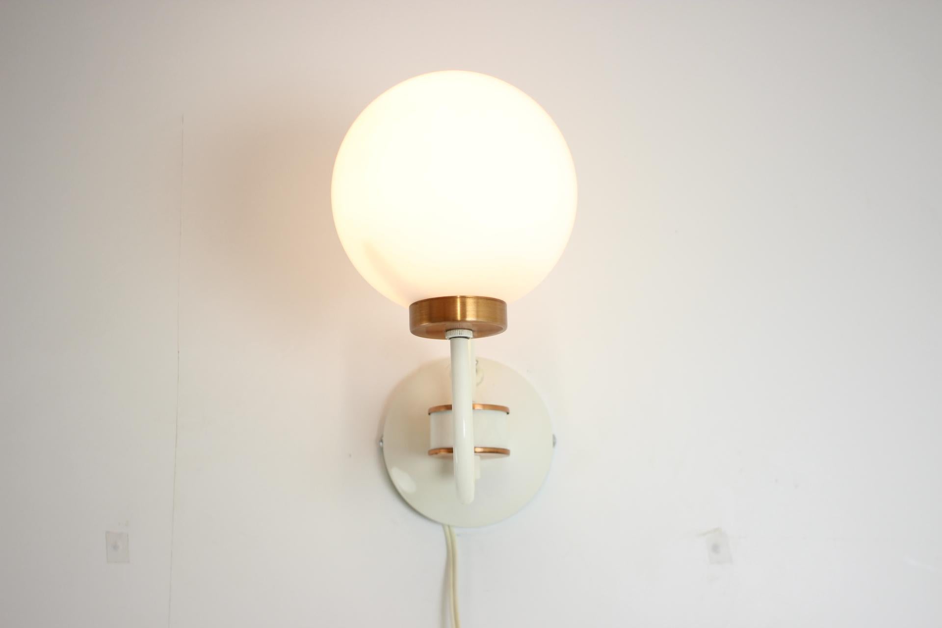 Late 20th Century Mid-Century Wall Lamp by Drukov, 1970’s For Sale