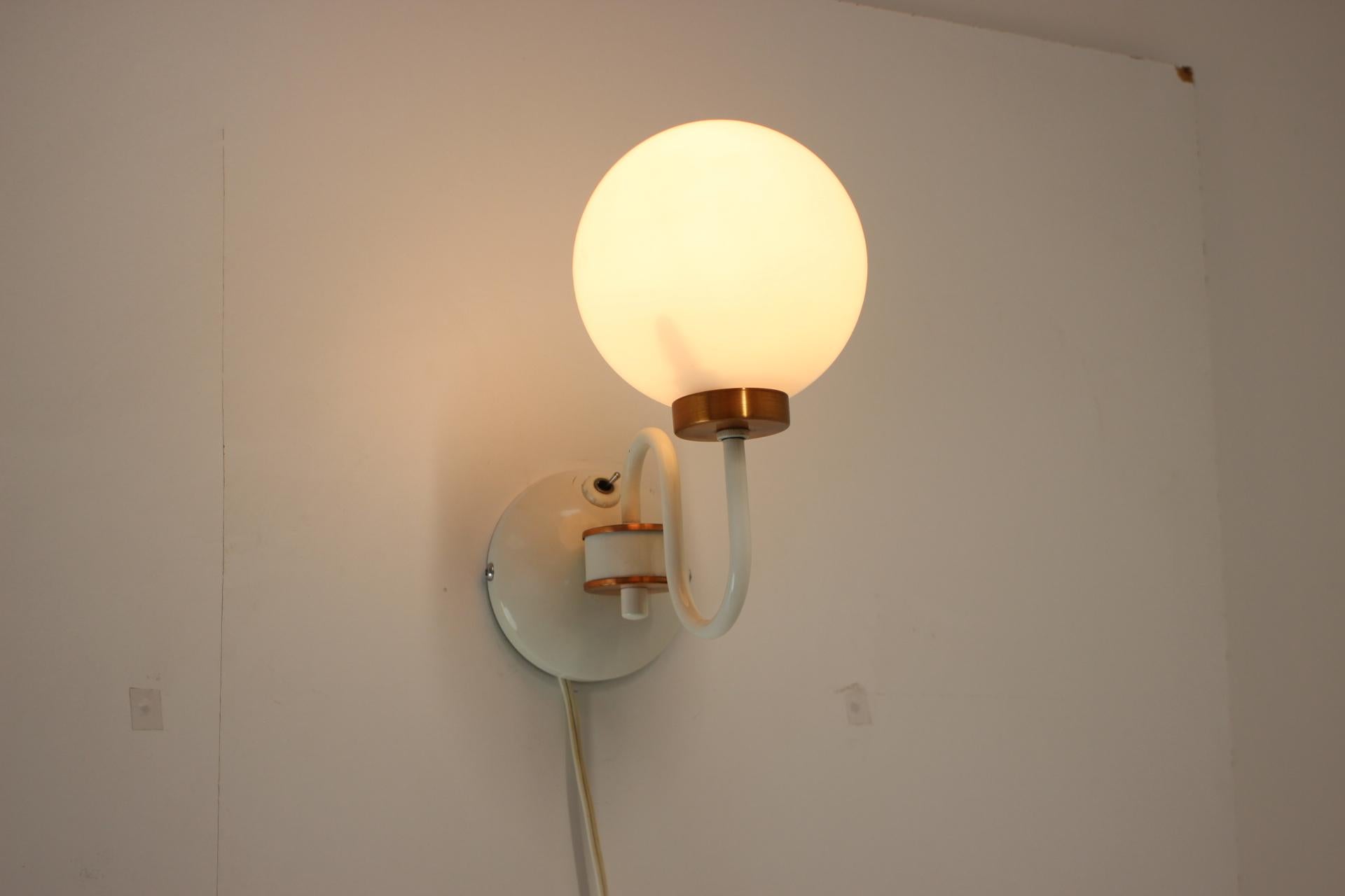 Mid-Century Wall Lamp by Drukov, 1970’s For Sale 1