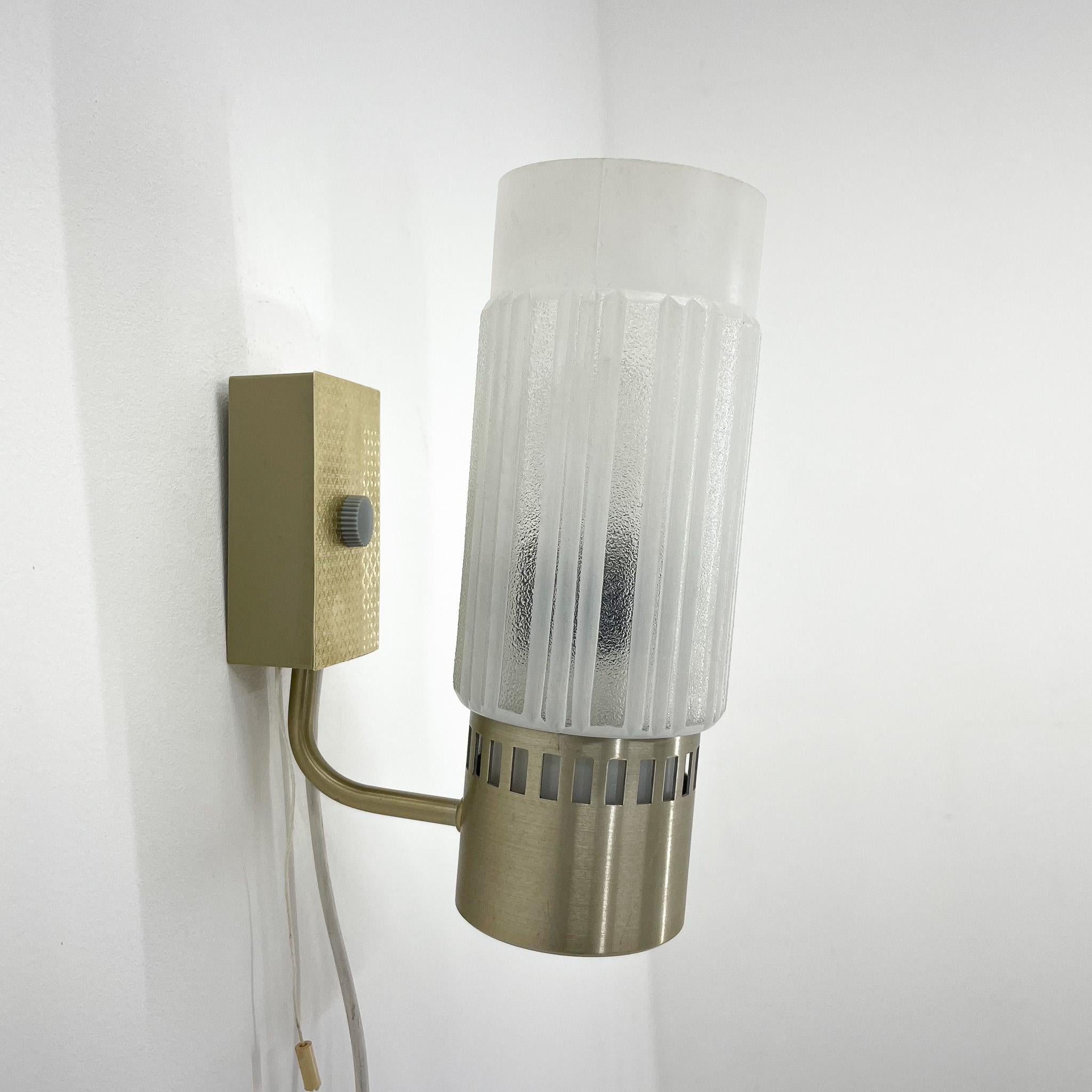 Mid-Century Wall Lamp, Czechoslovakia, 1970s For Sale 2