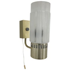Lampada da parete di metà secolo, Cecoslovacchia, anni '70