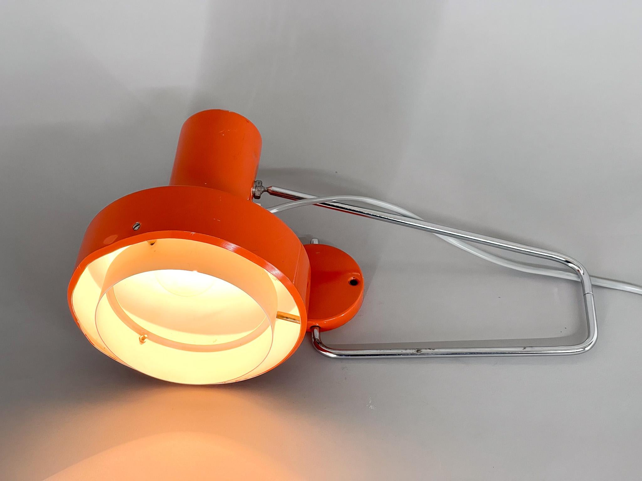 Mid-Century Wall Lamp Designed by Josef Hurka for Napako, 1970s For Sale 4