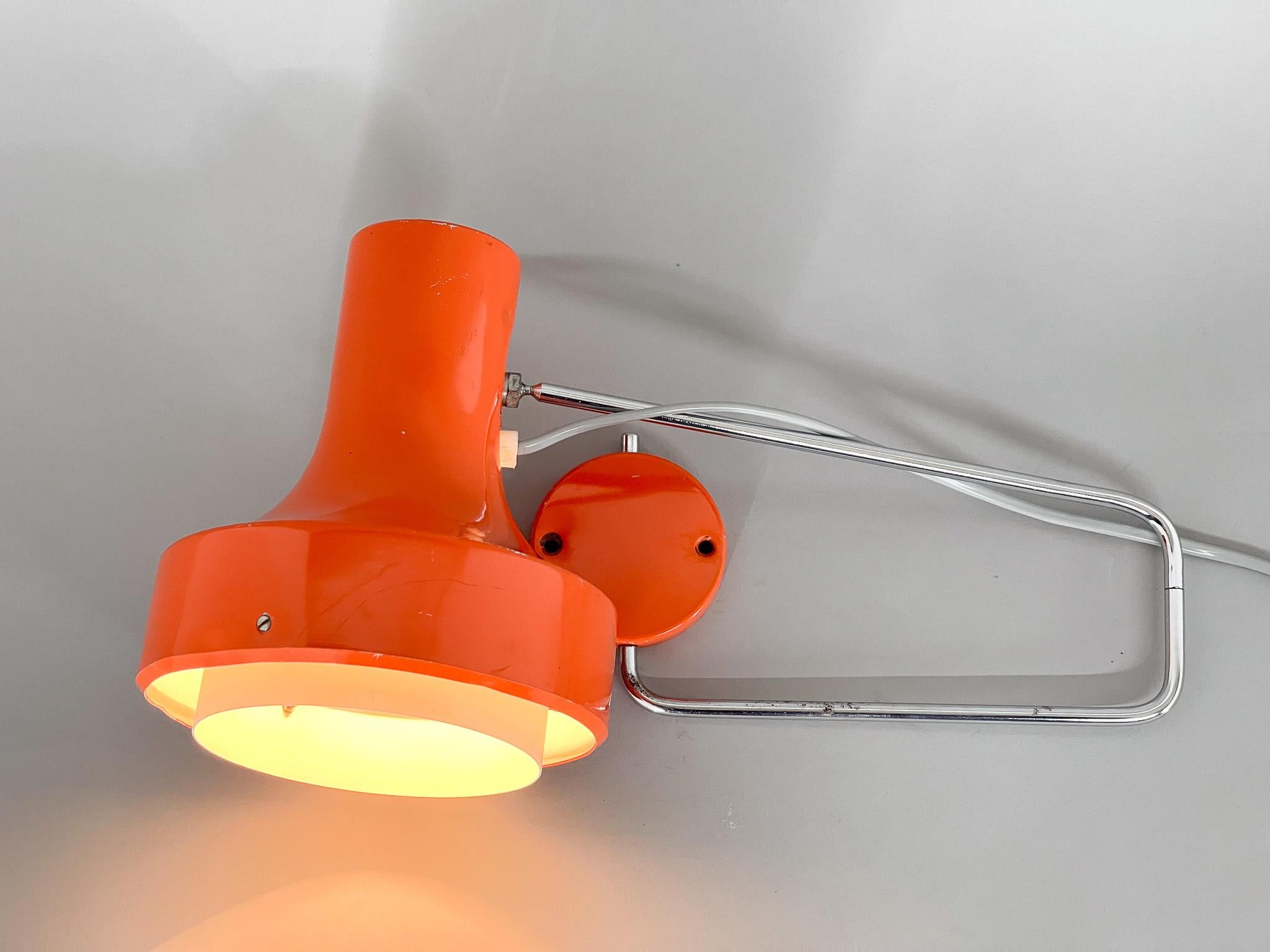 Mid-Century Wall Lamp Designed by Josef Hurka for Napako, 1970s For Sale 5