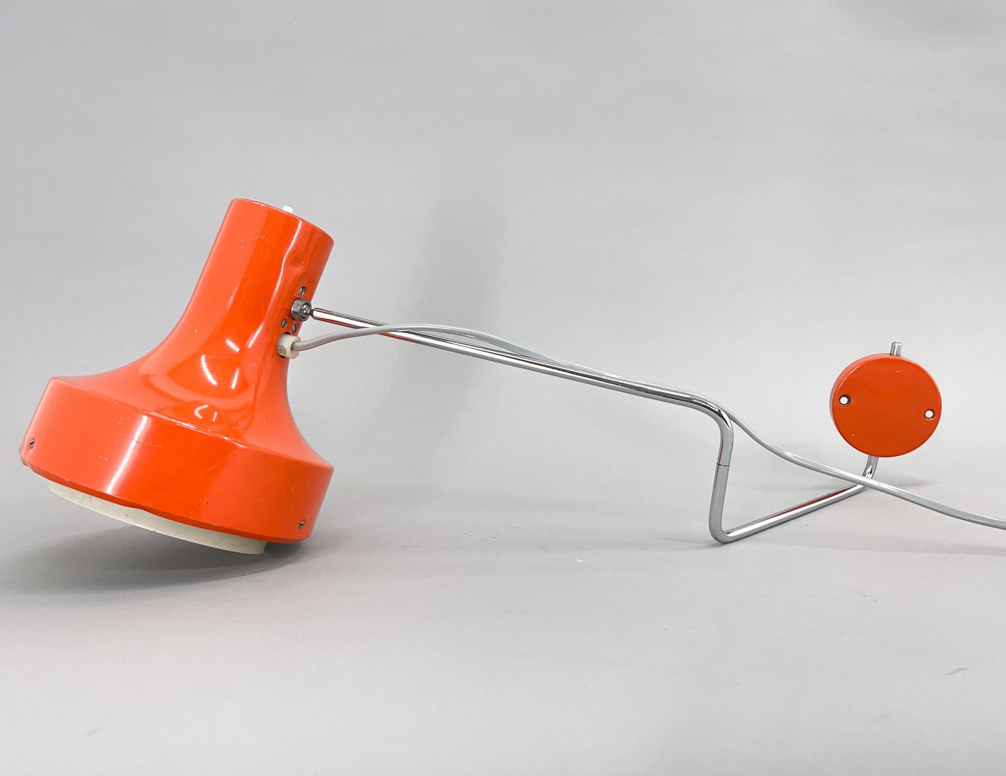 Mid-Century Modern Mid-Century Wall Lamp Designed by Josef Hurka for Napako, 1970s For Sale