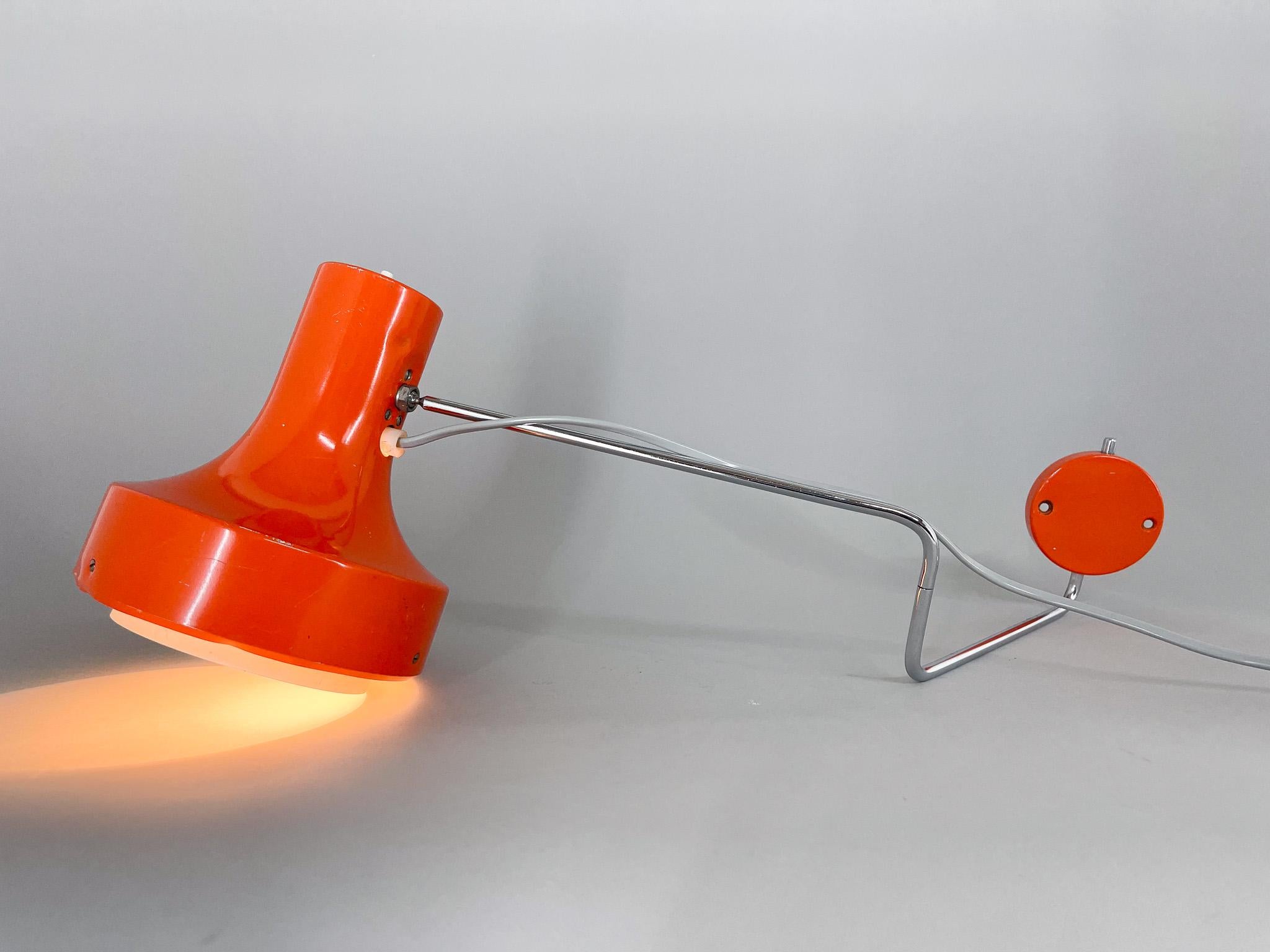 Mid-Century Wall Lamp Designed by Josef Hurka for Napako, 1970s In Good Condition For Sale In Praha, CZ