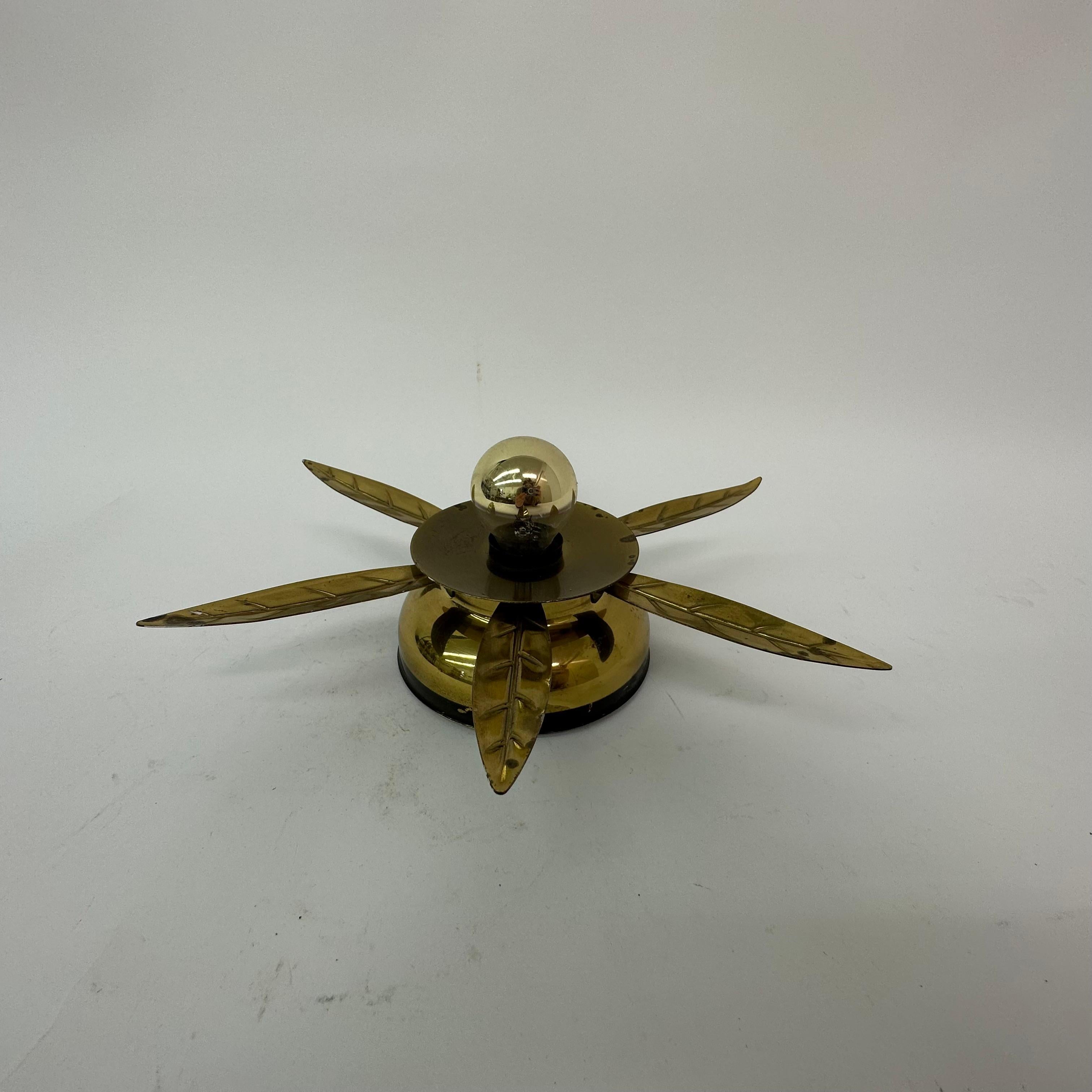 Mid – Century wall lamp flower , 1950's For Sale 10