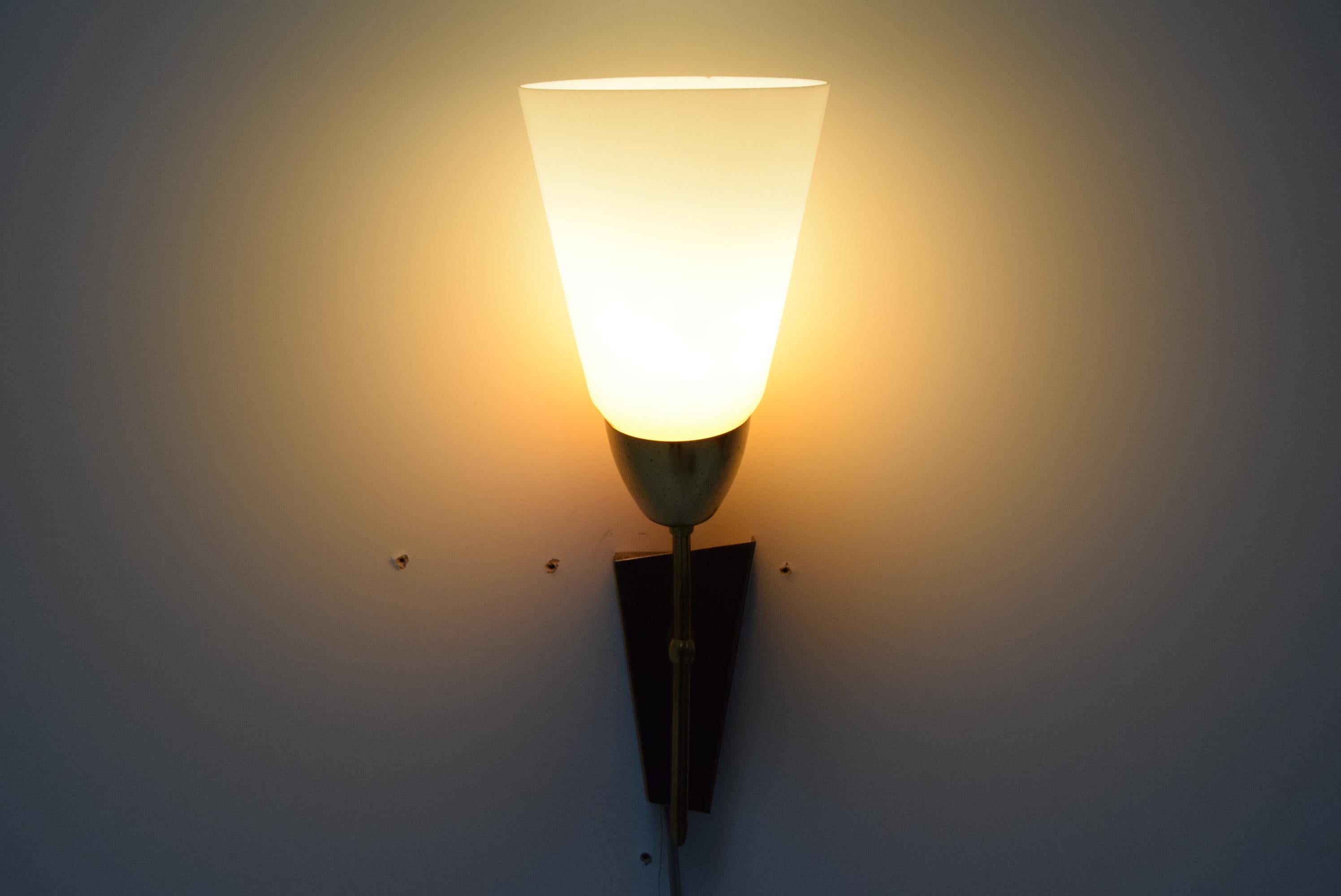 Mid-Century Wall Lamp/Kamenicky Senov, 1960's For Sale 3