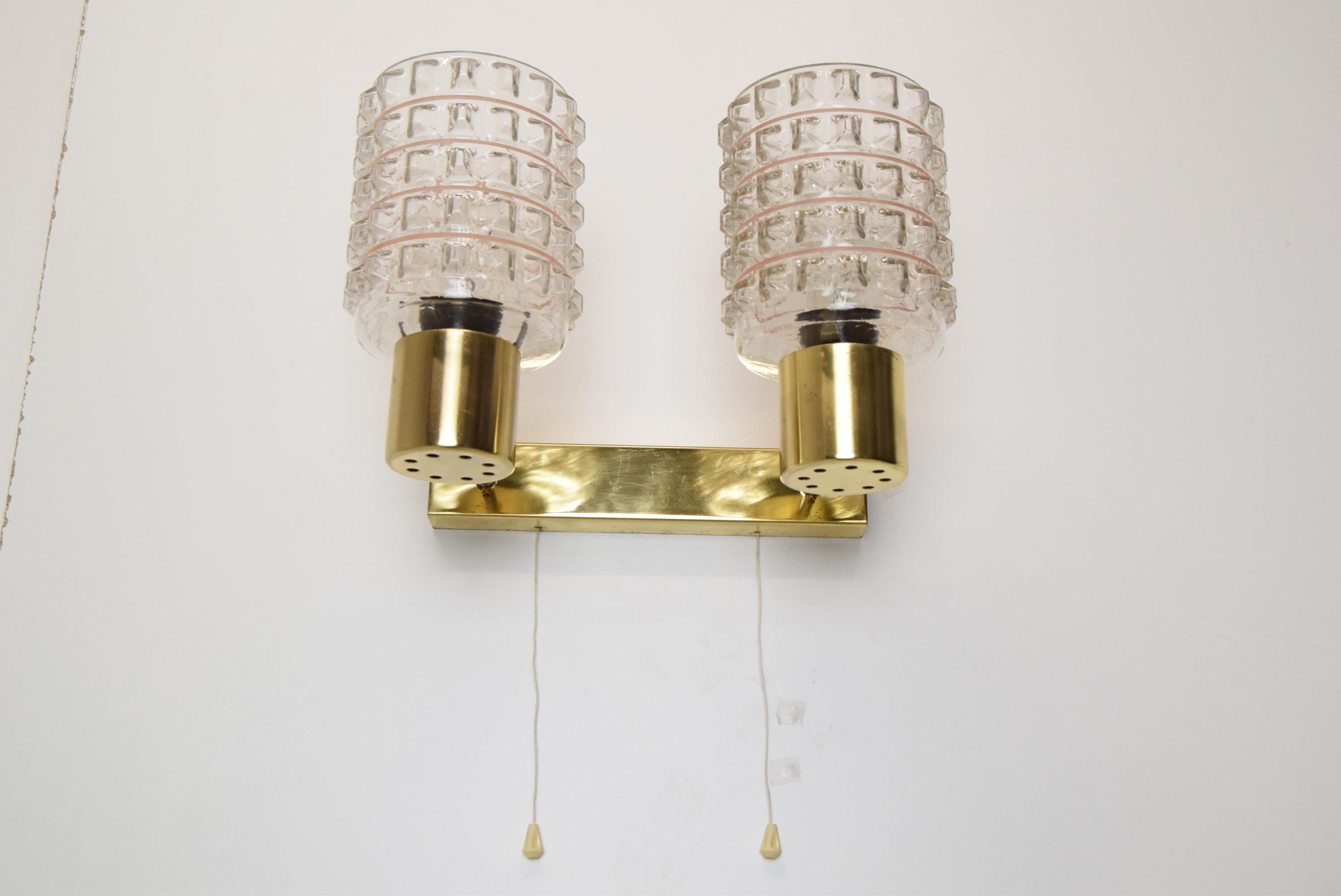 Czech Mid-Century Wall Lamp/Kamenicky Senov, 1960's For Sale