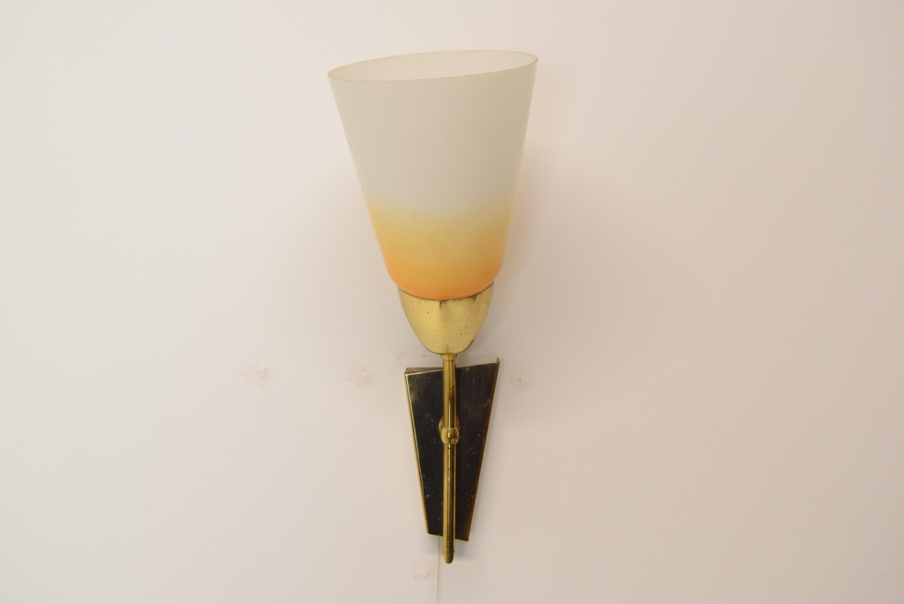 Mid-20th Century Mid-Century Wall Lamp/Kamenicky Senov, 1960's For Sale