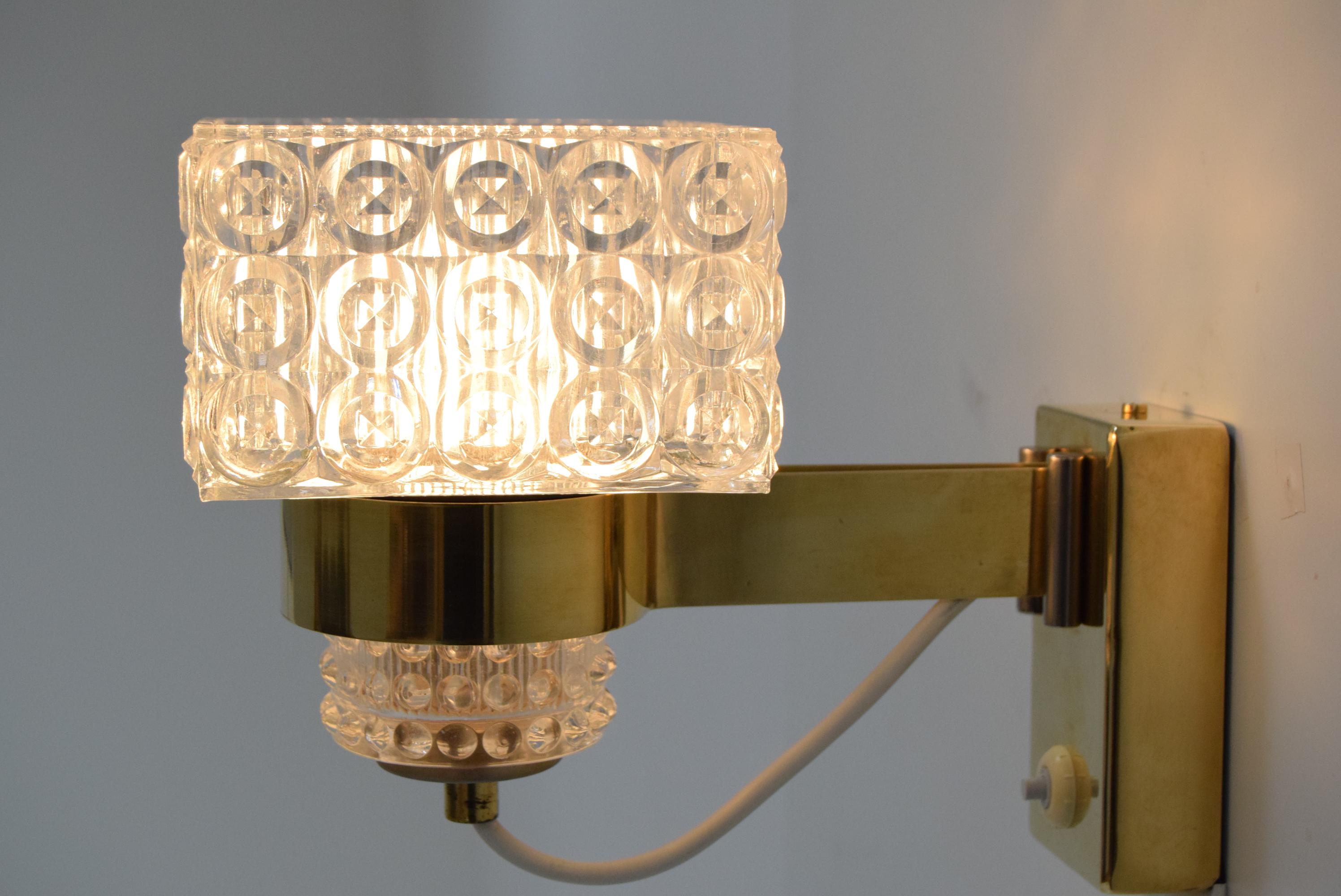 Mid-Century Wall Lamp / Lidokov, 1960's For Sale 1