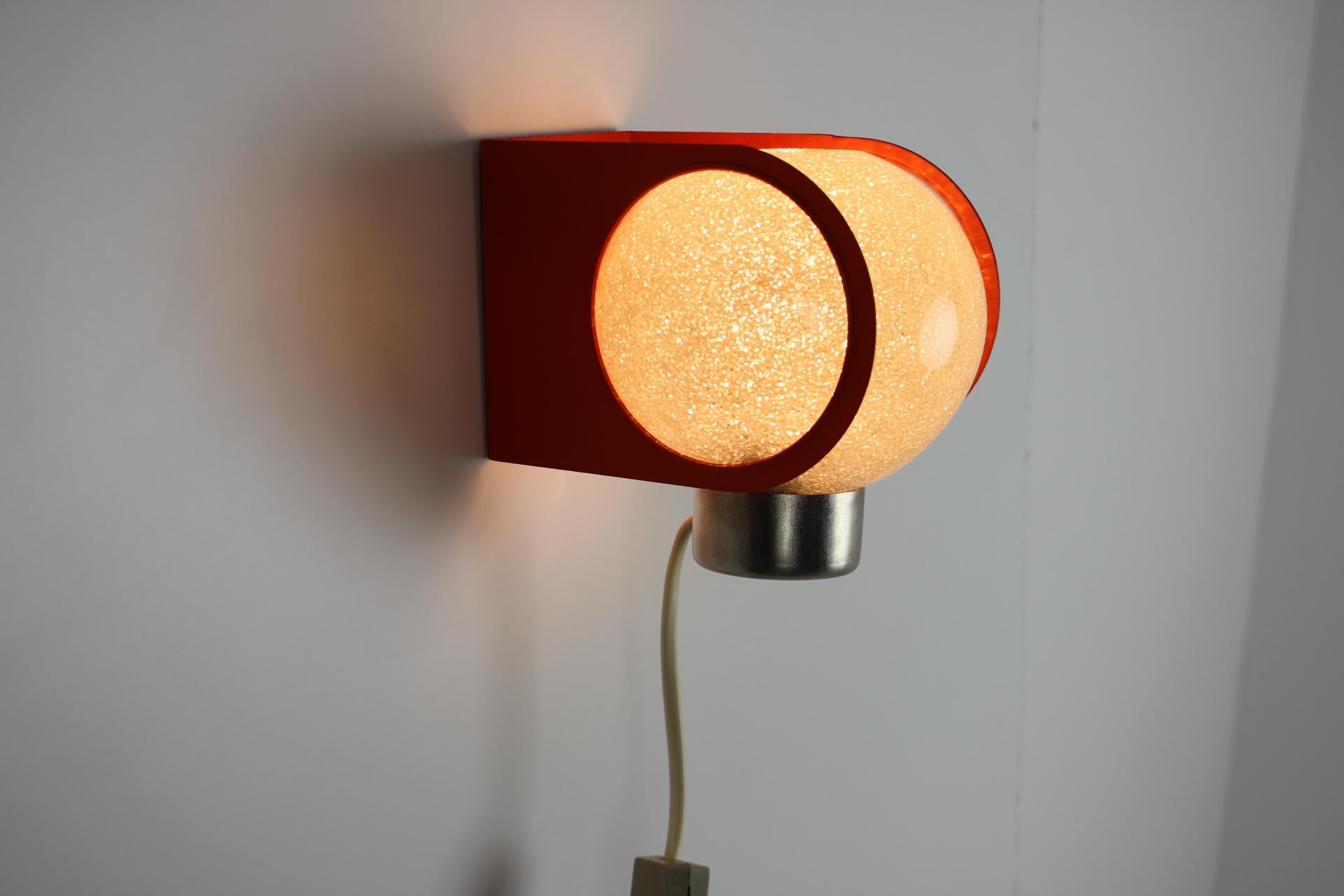 Mid-Century Wall Lamp/ Pokrok Žilina, 1970's For Sale 2