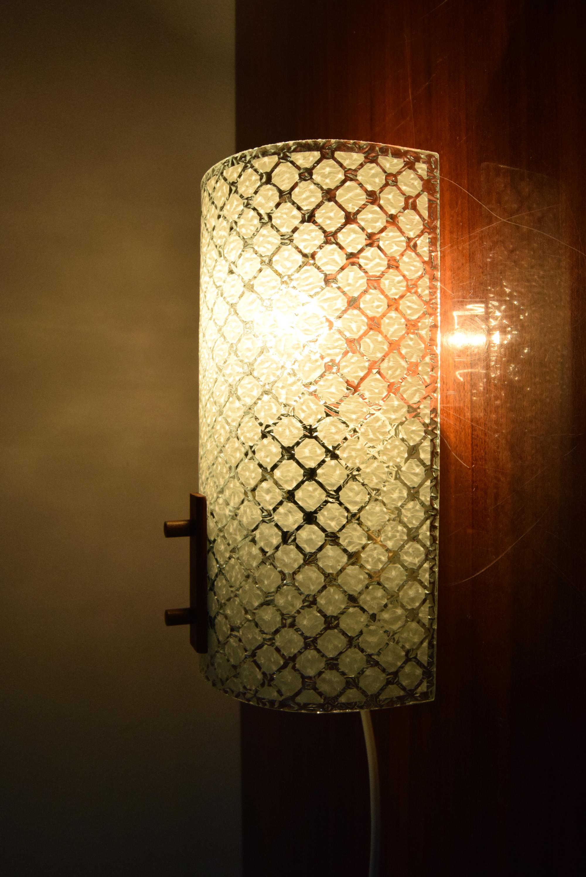 Czech Mid-century Wall Lamp, circa 1980's.  For Sale