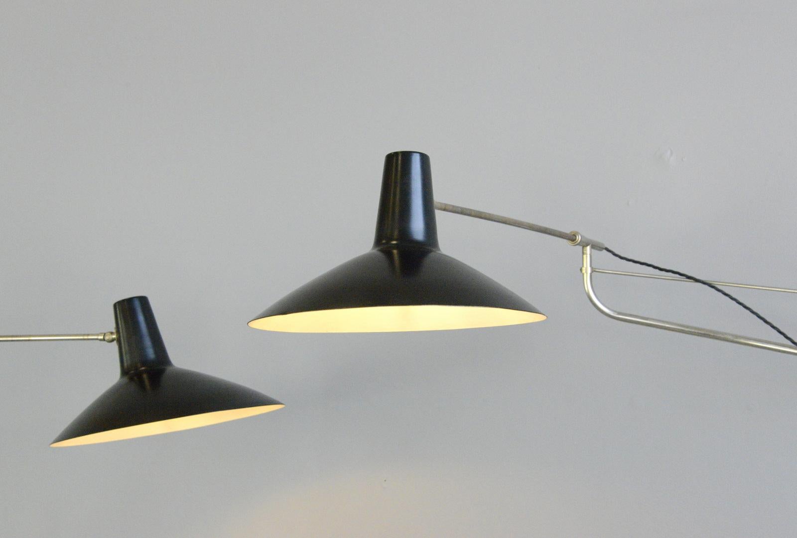 Steel Midcentury Wall Lamps by Artimeta, circa 1950s