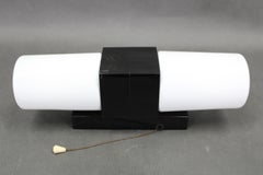 Mid Century Wall Light in Bakelite and Glass, 1960s