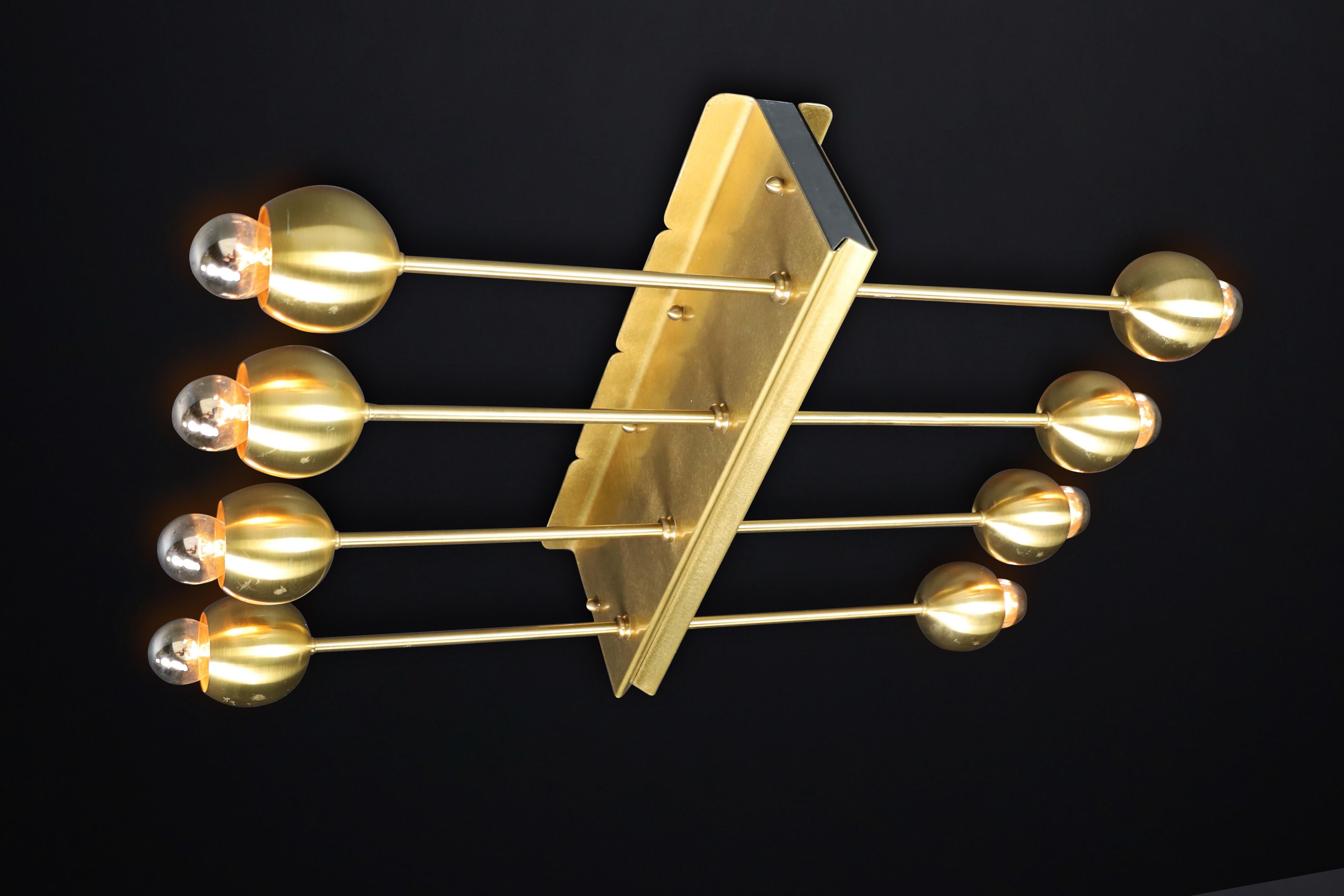 Midcentury Wall Lights in Brass Italy 1960s For Sale 7
