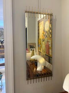 Mid-Century Wall Mirror By Ettore Sottsass, Santambrogio e De Berti, 1950s