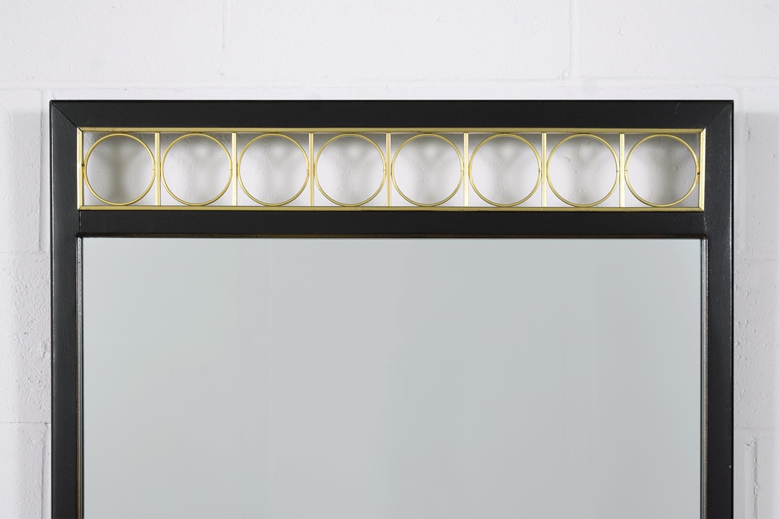 Fait main Elegance Midcentury Mahogany Wall Mirror : Sophistication Timeless pour The Moderns en vente