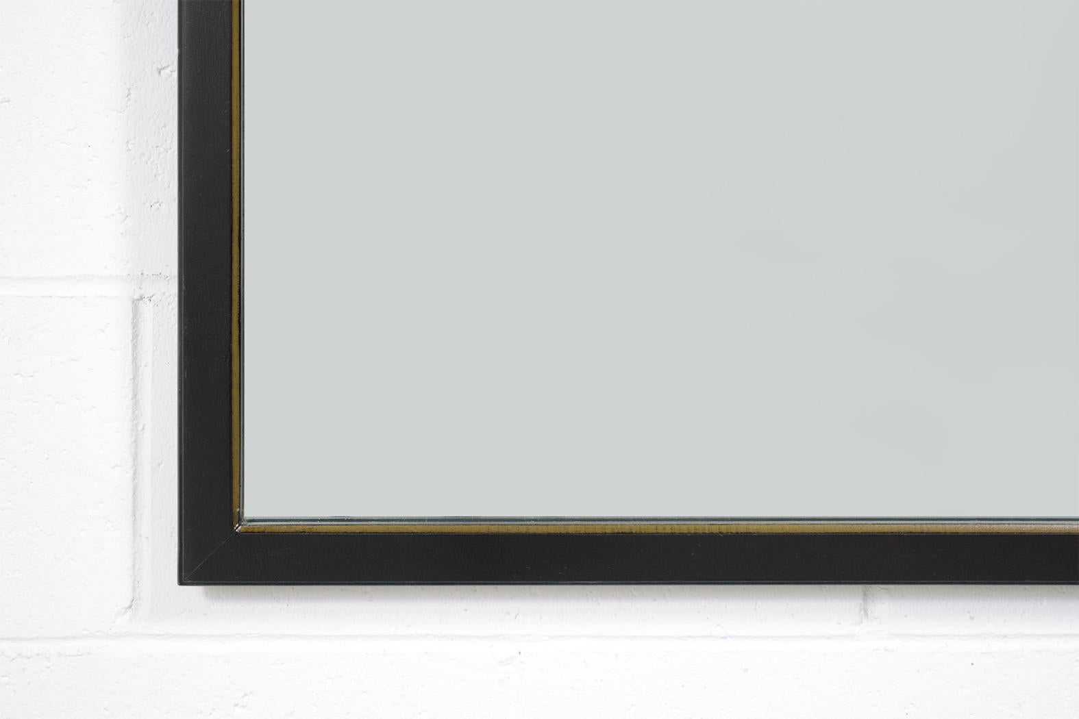 Late 20th Century Elegant Midcentury Mahogany Wall Mirror: Timeless Sophistication for Modern Home For Sale