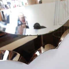 Mid-Century Wall Mirror in the style of Cristal Art, 1960s