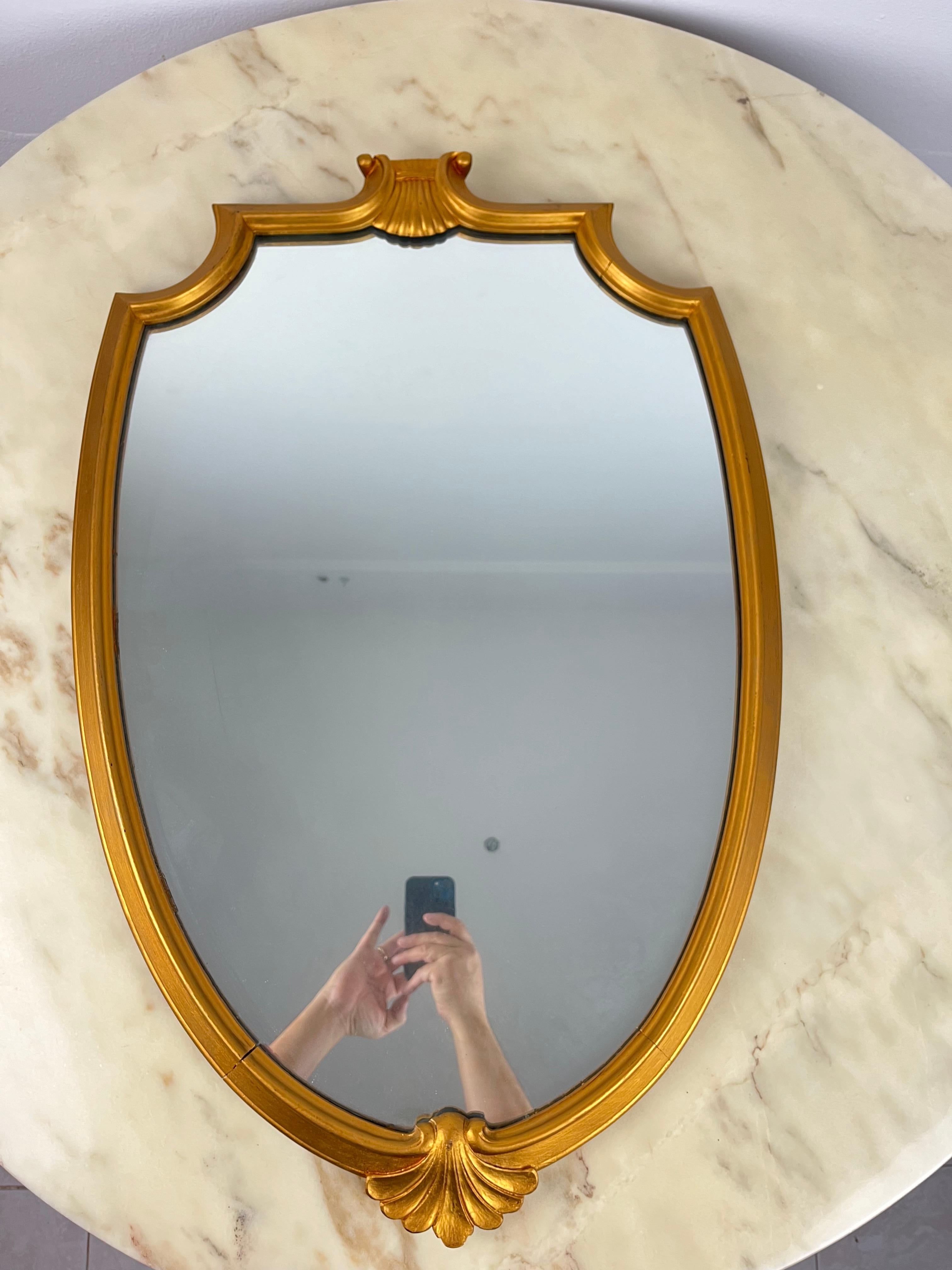 Mid-Century Wall Mirror, Italy, 1960s In Good Condition For Sale In Palermo, IT