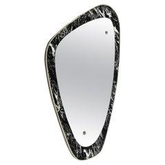 Mid-Century Wall Mirror, Kidney Shaped, 1950s