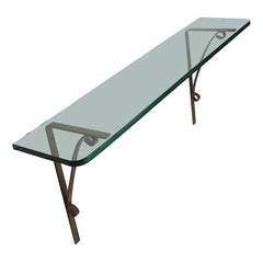 Mid Century Wall Mount Console Shelf c 1940/1970's