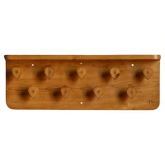 Perchero de pared de mediados de siglo de Charlotte Perriand, Francia, años 50