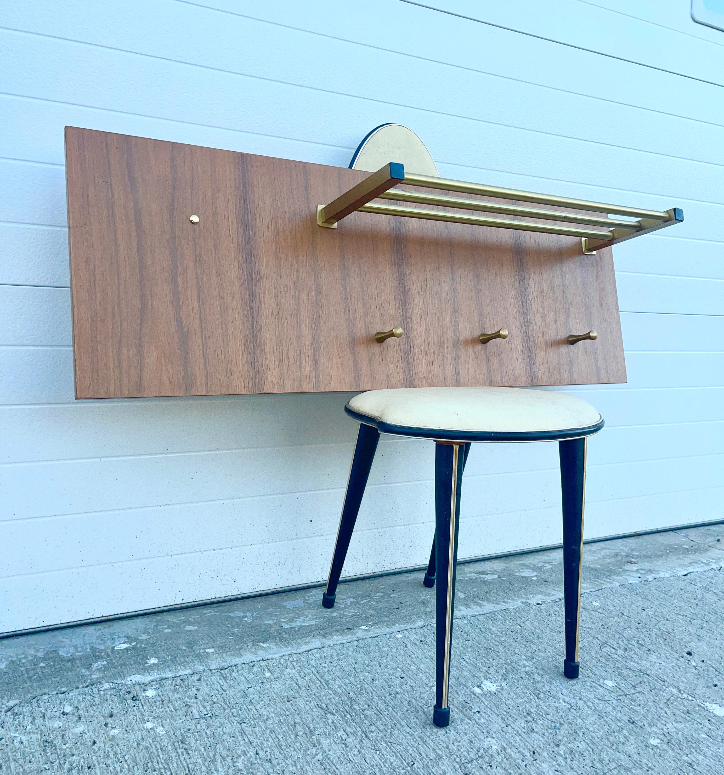 Perchero de pared de mediados de siglo mediados del siglo XX en venta