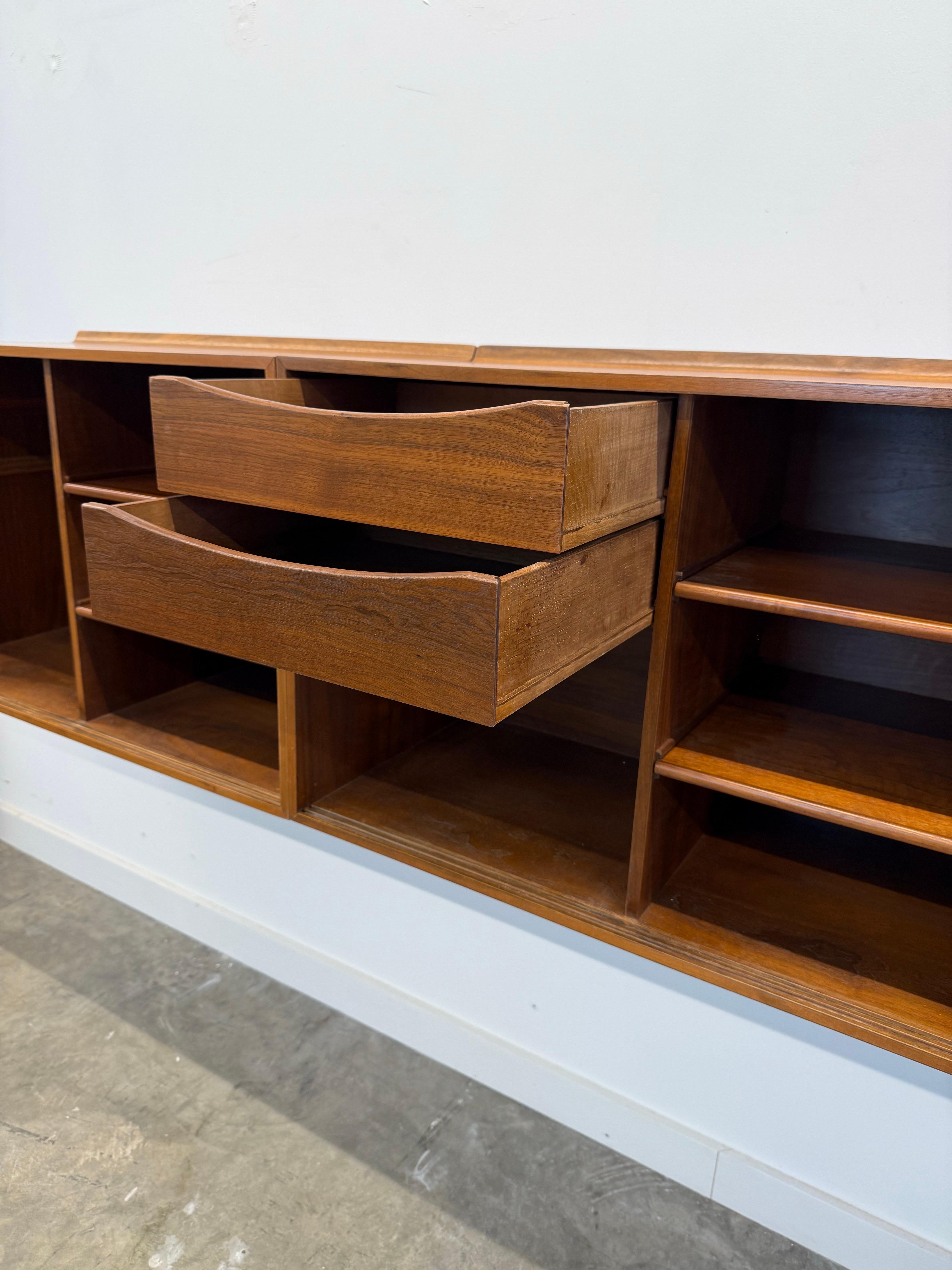 Mid-Century Wall Mounted Credenza by Finn Juhl for Baker 6