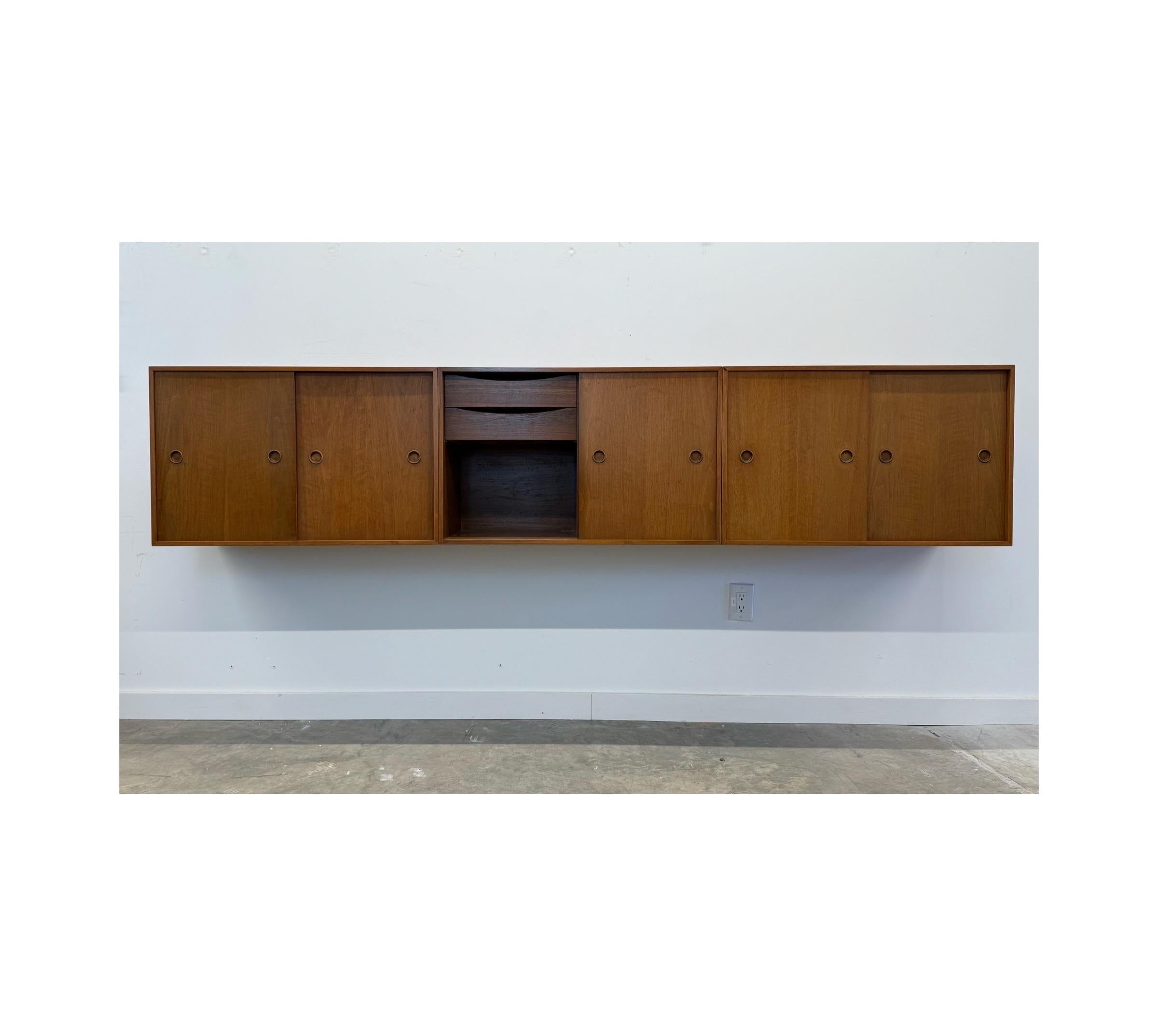 Mid-Century Modern Mid-Century Wall Mounted Credenza by Finn Juhl for Baker