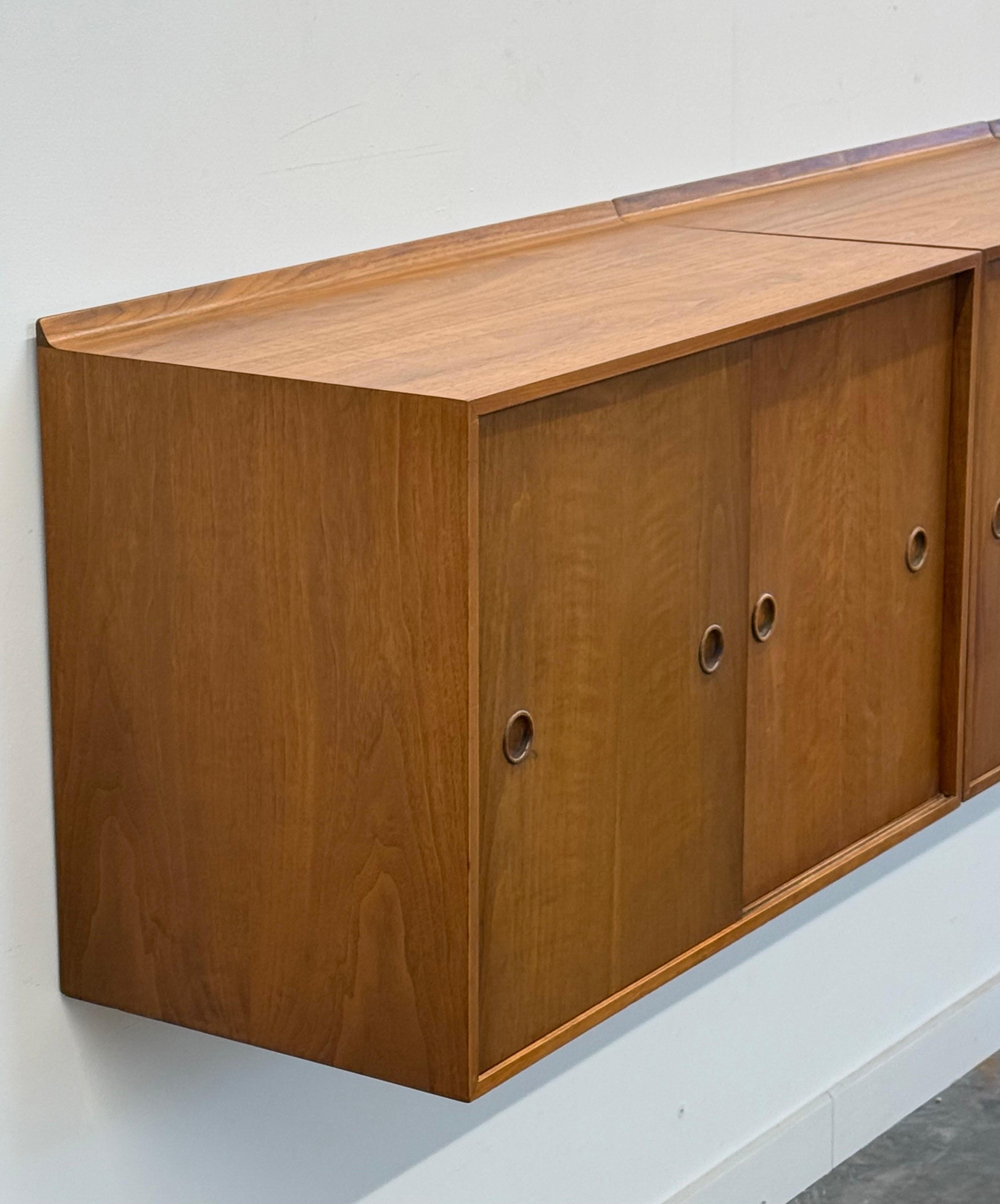 Mid-20th Century Mid-Century Wall Mounted Credenza by Finn Juhl for Baker