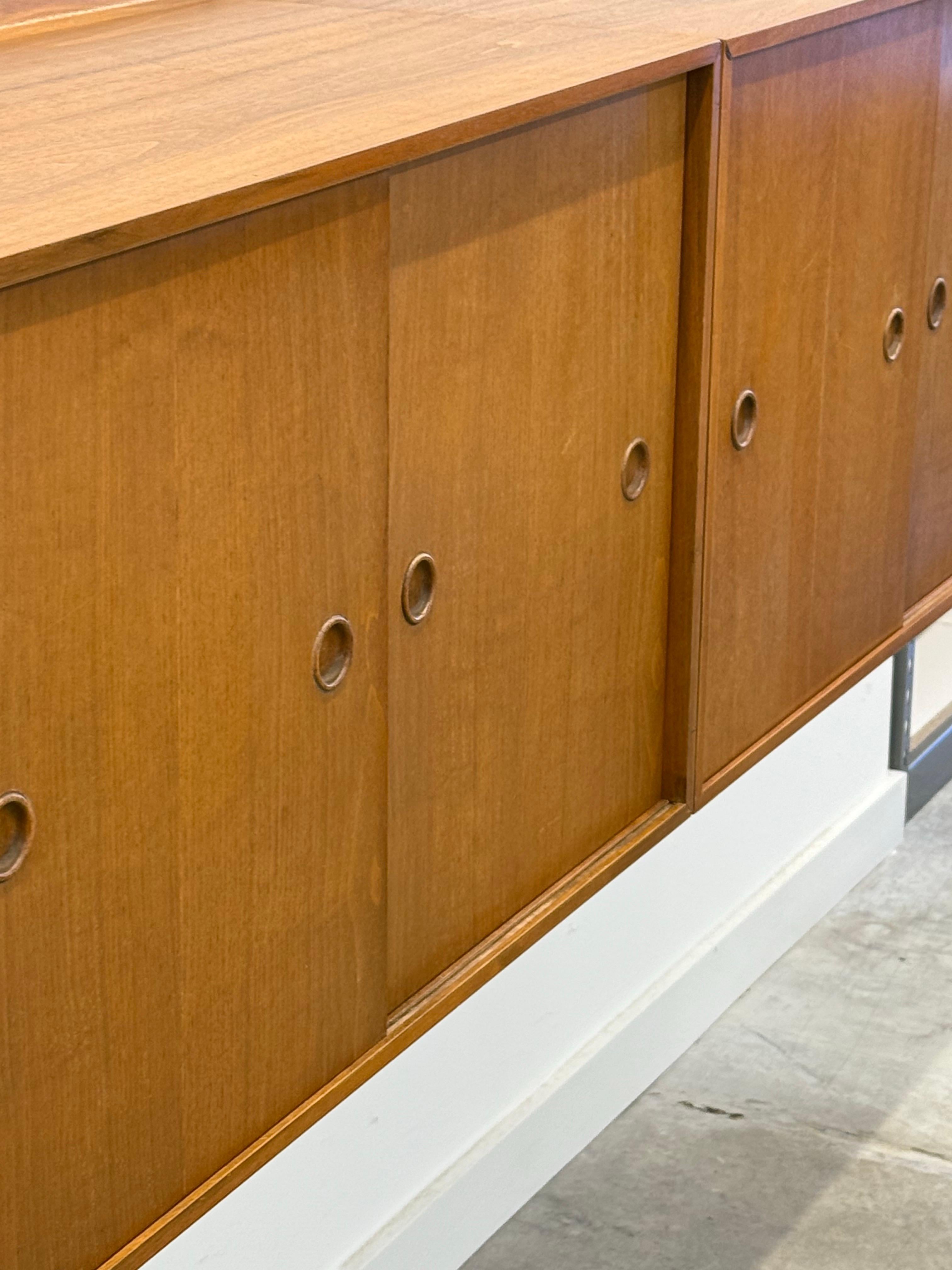 Wood Mid-Century Wall Mounted Credenza by Finn Juhl for Baker