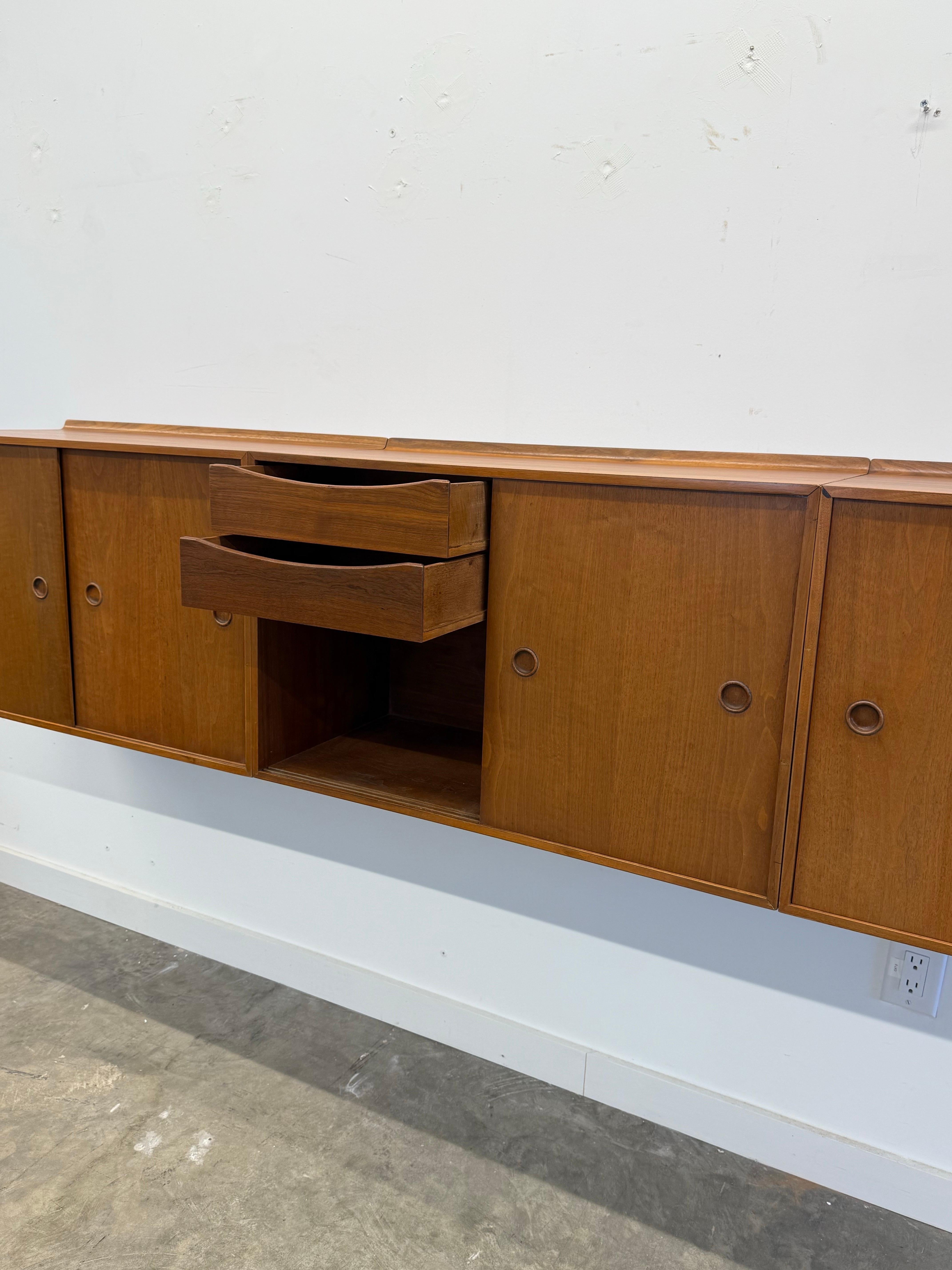 Mid-Century Wall Mounted Credenza by Finn Juhl for Baker 2
