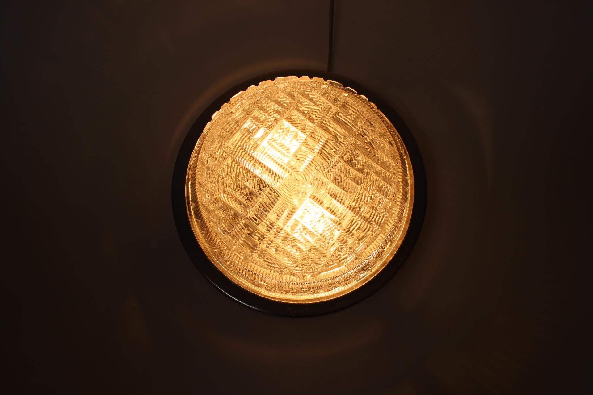 Mid-Century Wall or Ceiling Light / Pokrok Zilina, 1970's For Sale 5